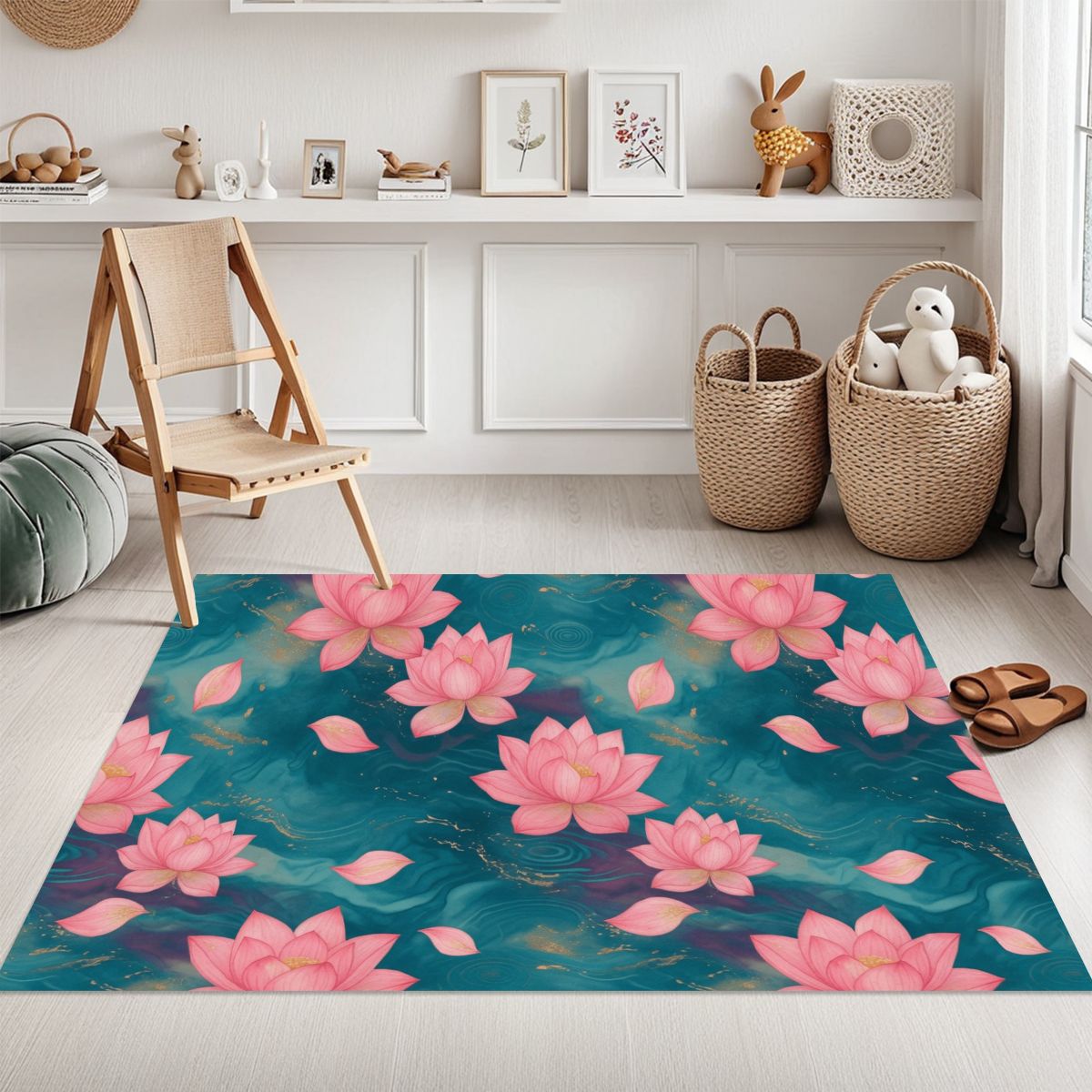 Area Rug without Tassels (3:5) 15lotosytealaop