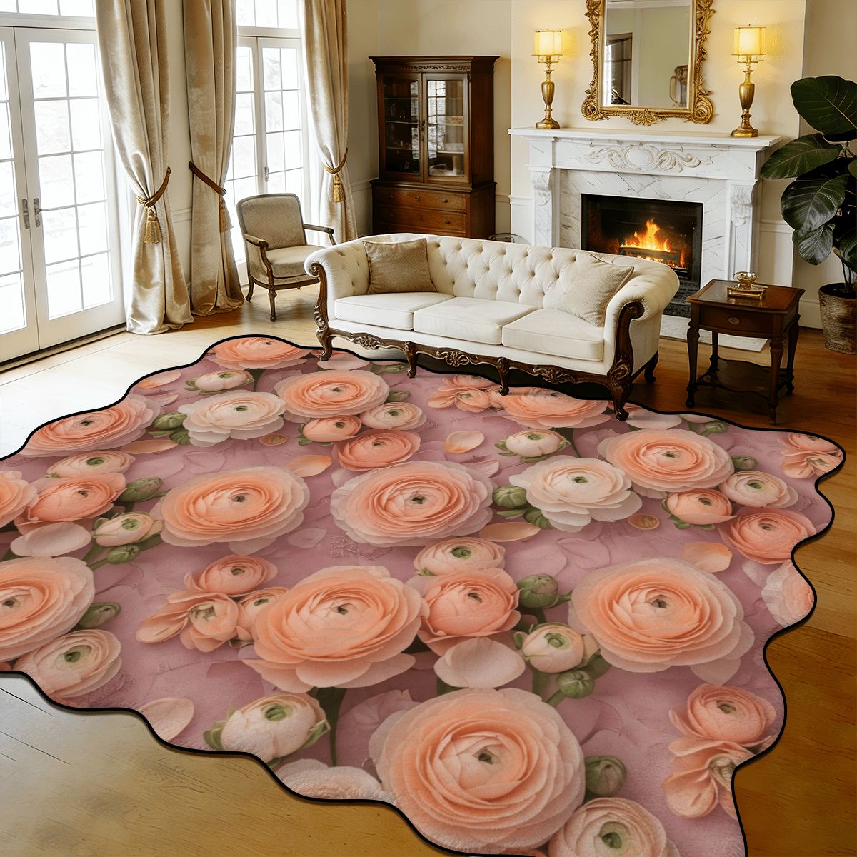 Jaskry — Scalloped rug
