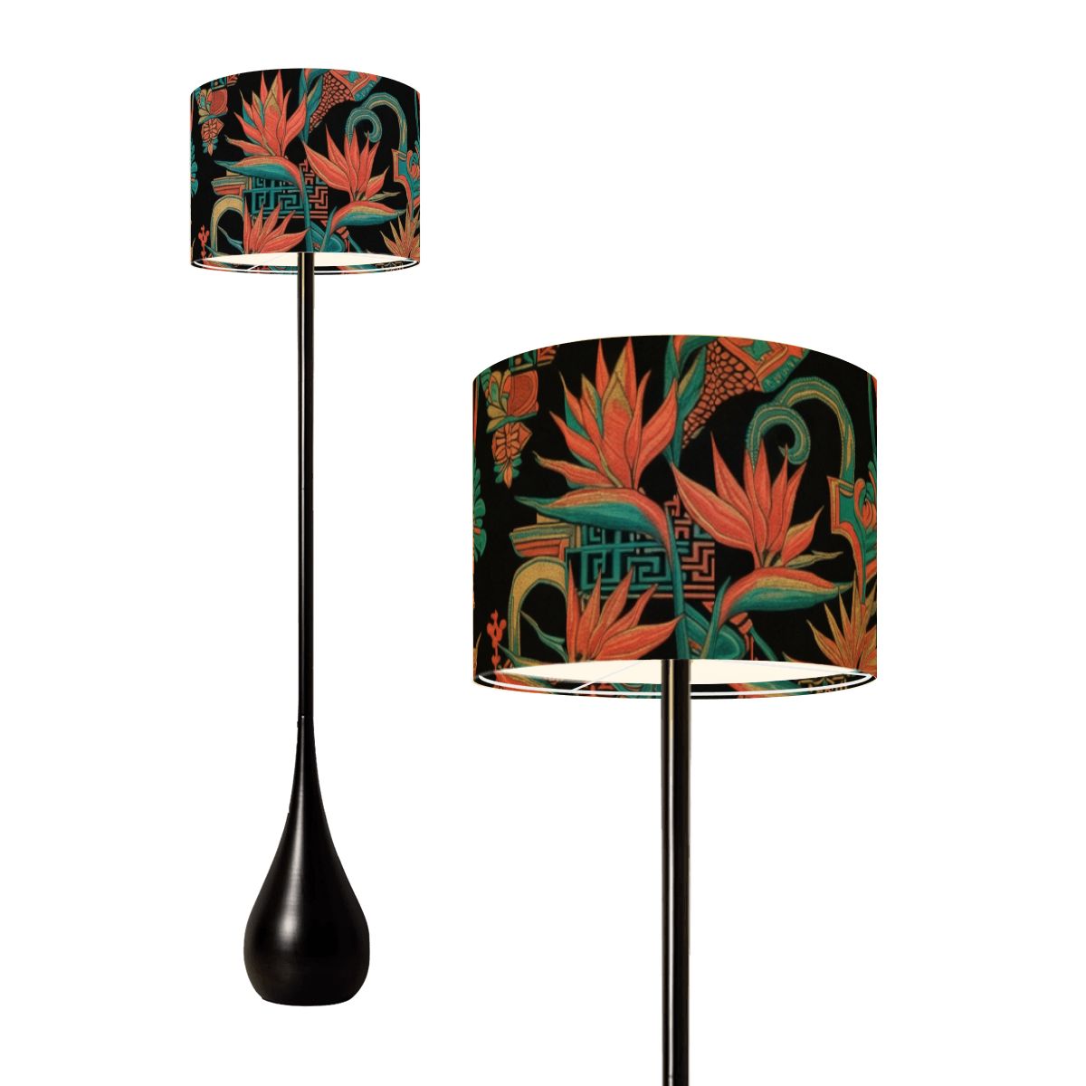 Teardrop Shaped Floor Lamp 50rajskiptakv2aop