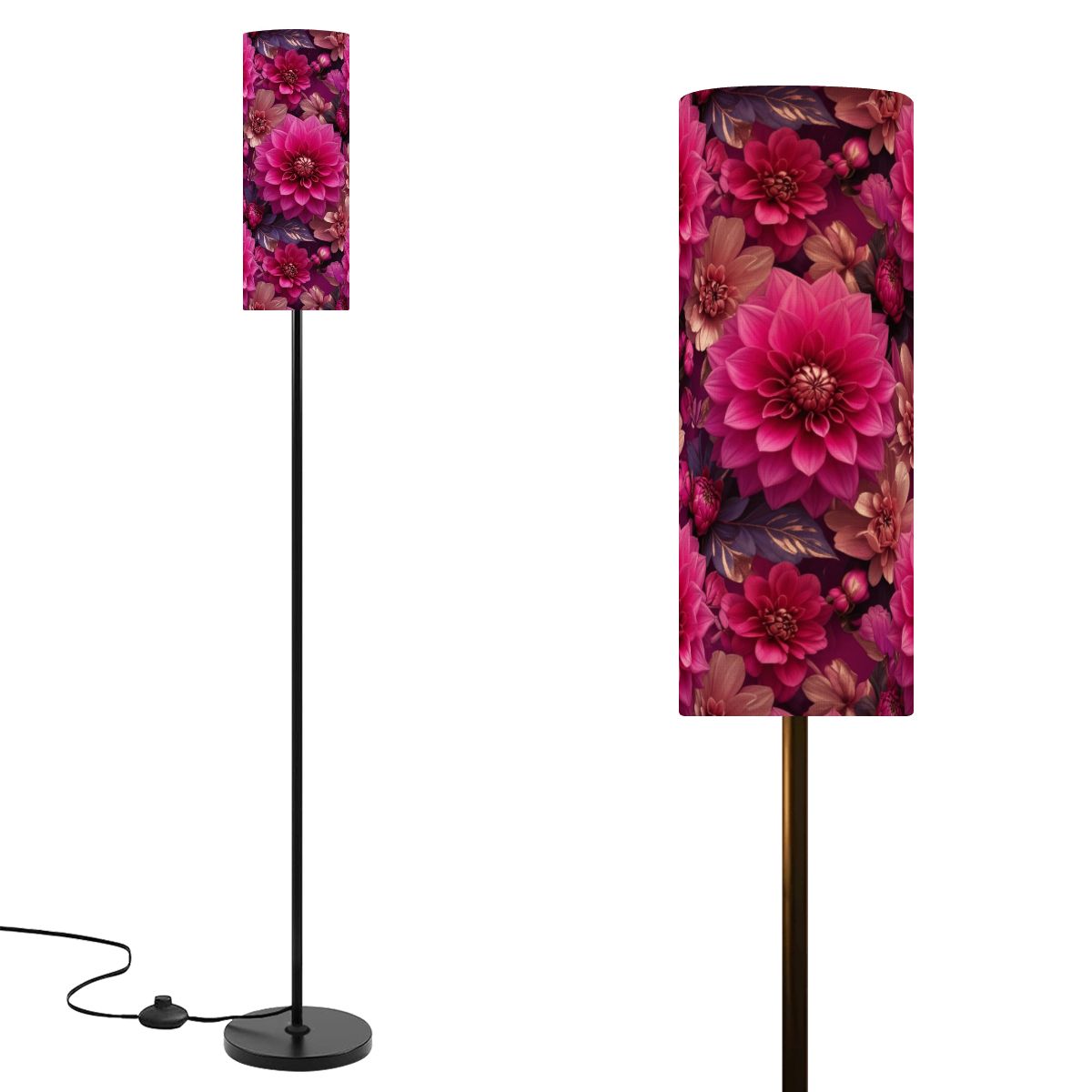 Dalie Fuksja — Lampa podłogowa