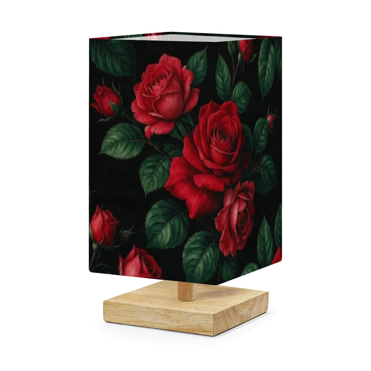 Roze Czerwone — Lampa stołowa kwadratowa