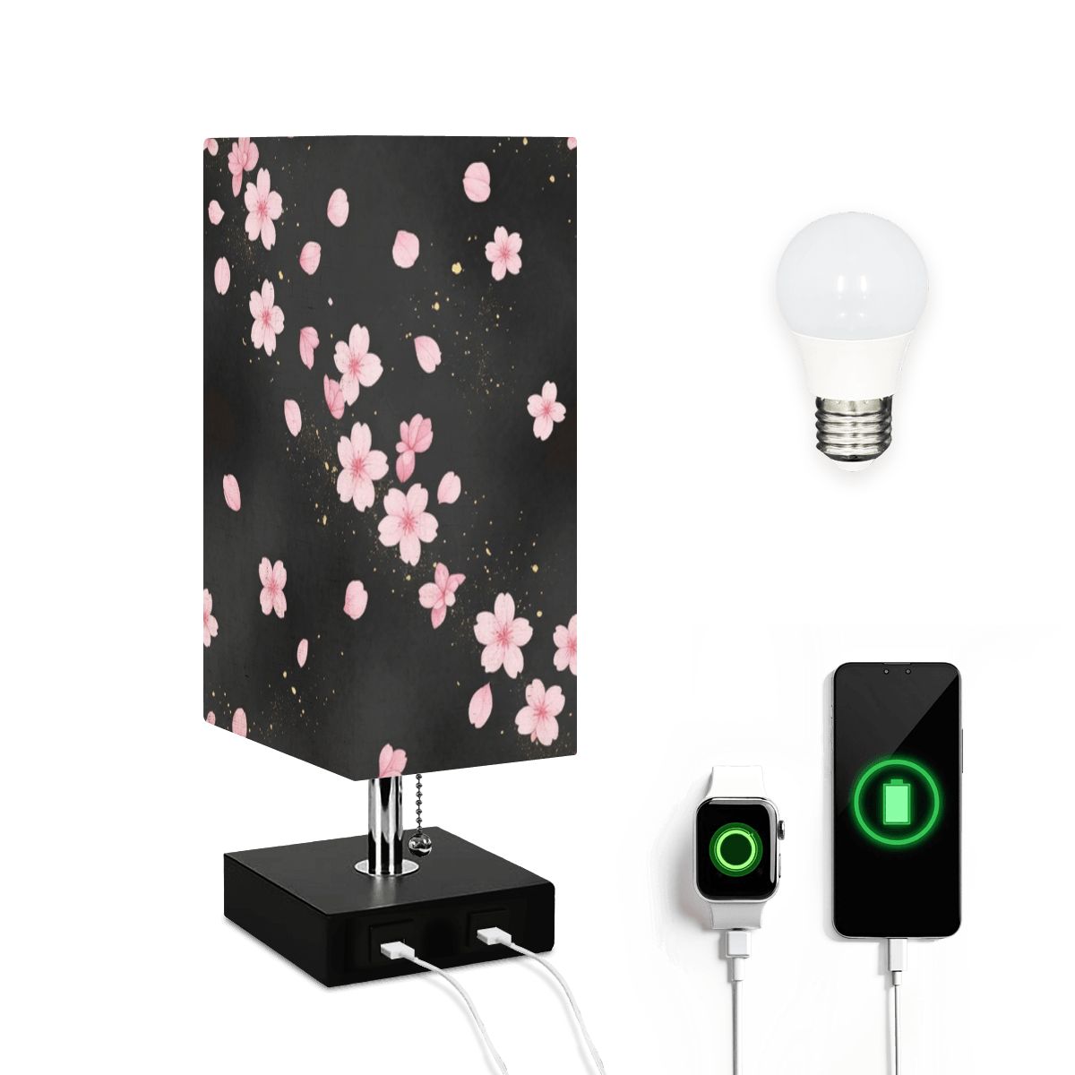 Sakura Dust — Lampa stołowa kwadratowa