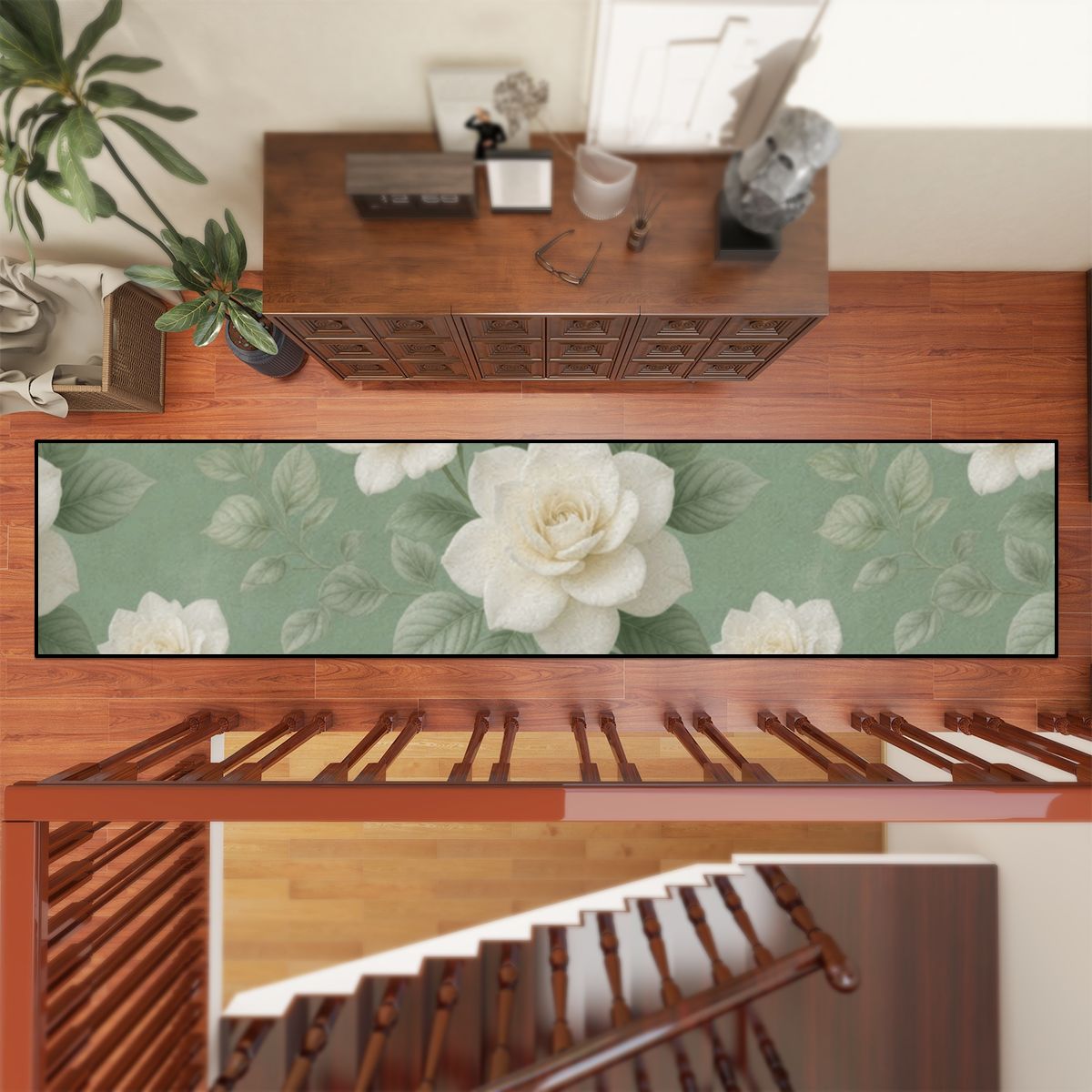 Runner Rug (5:1) 18gardeniesageaop