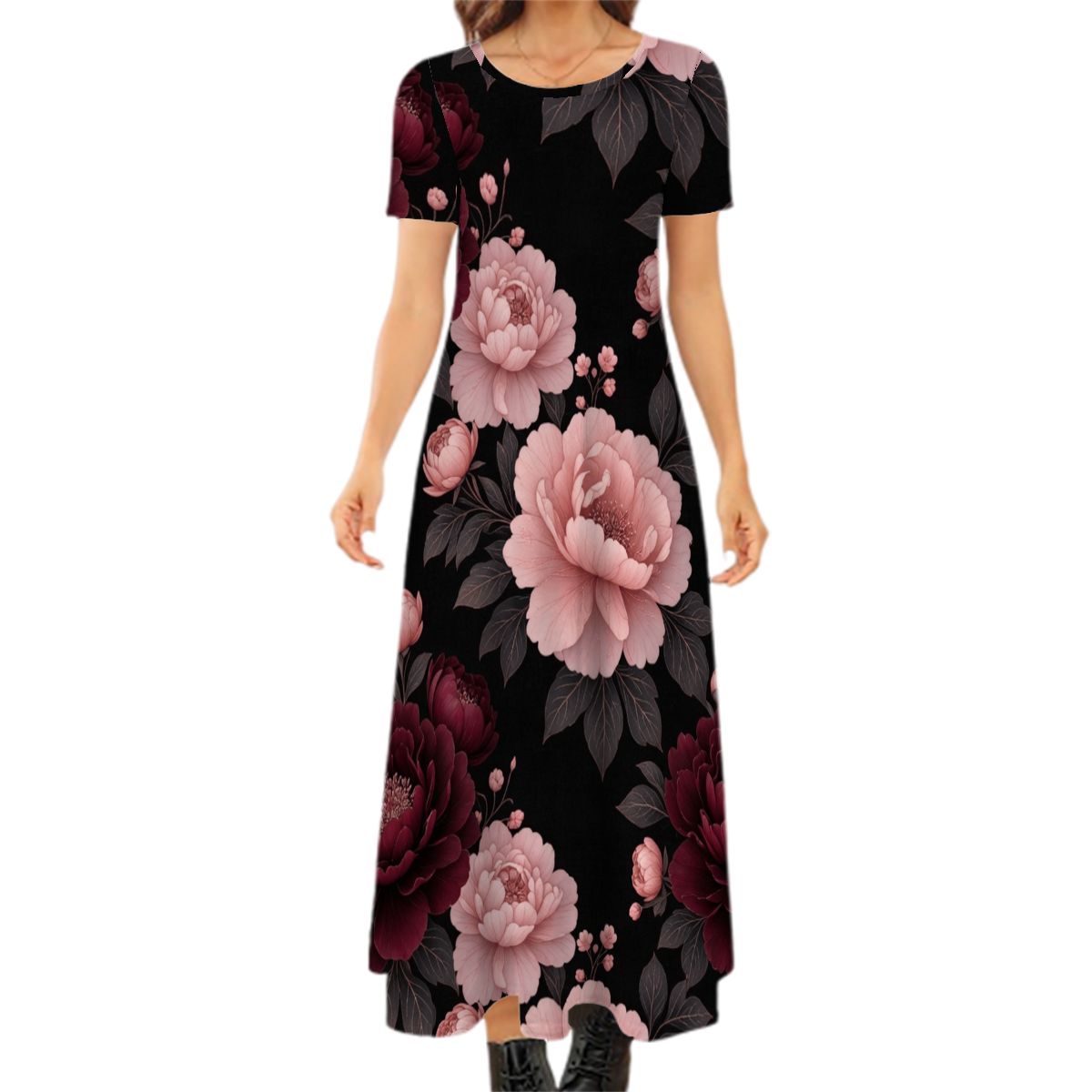 Peonie Garden — Sukienka maxi