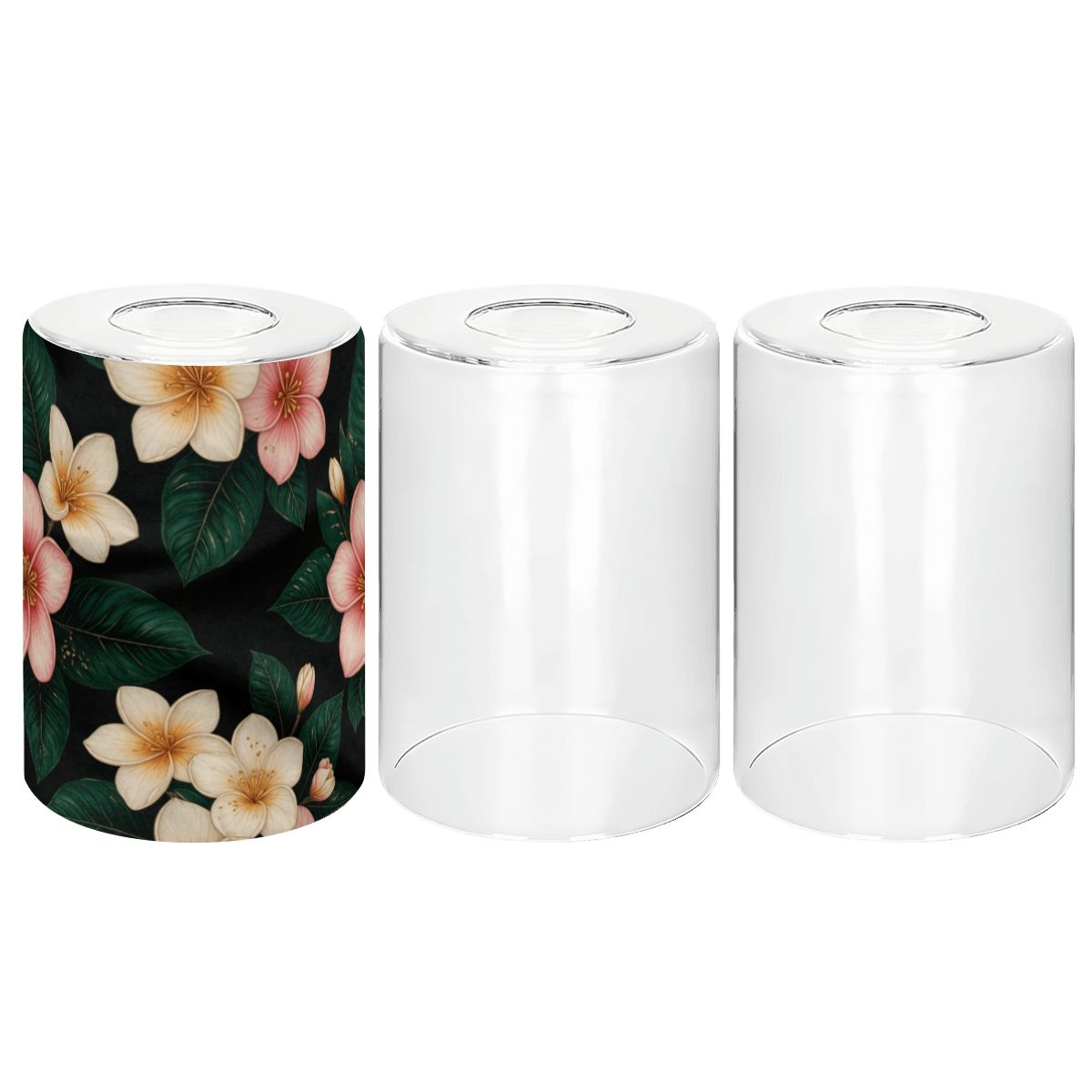 Cylindrical Glass Lampshade 3 pcs 35plumeriav2aop