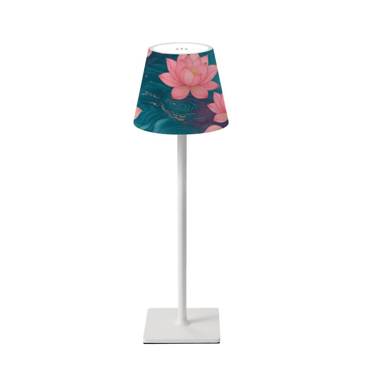 Lotosy Teal — Lampa stołowa bezprzewodowa