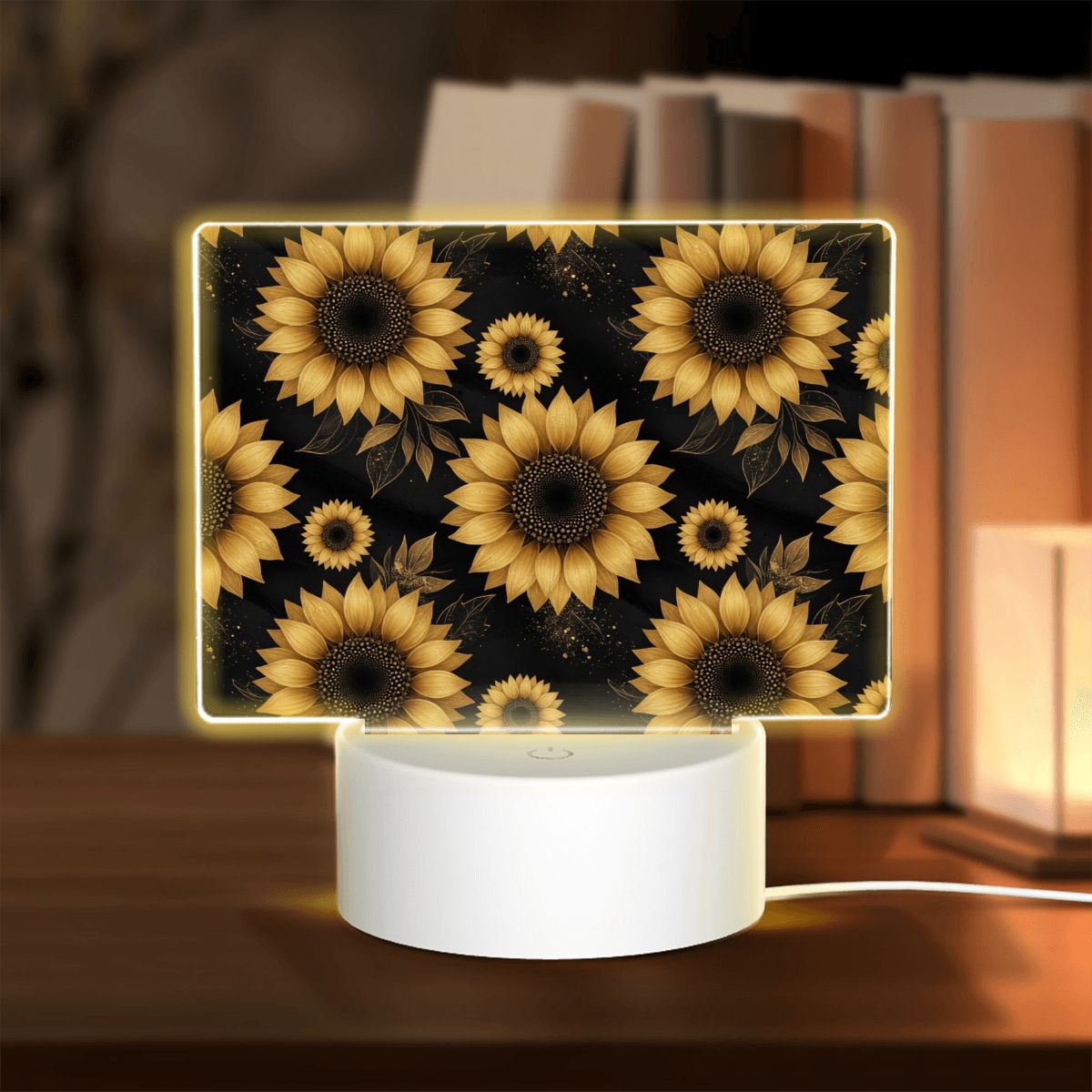 Rectangular Acrylic Night Light 22slonecznikigoldaop