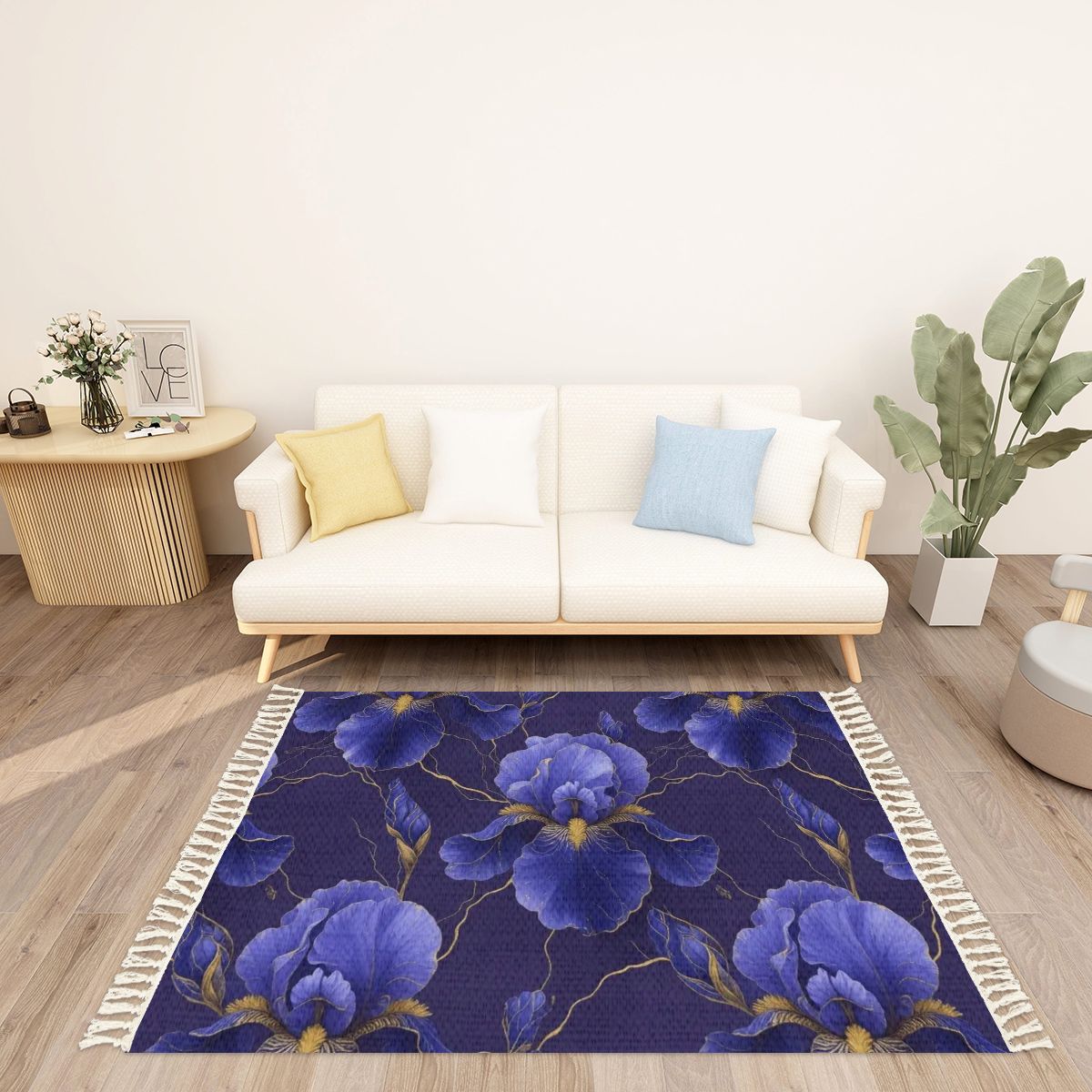 Irysy — Rug with tassels