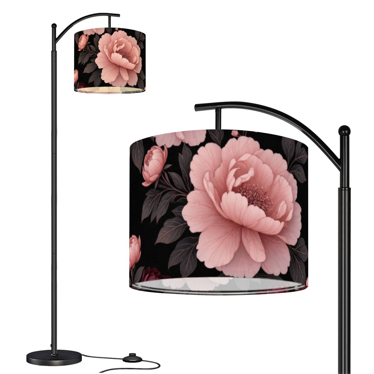 Peonie Garden — Lampa podłogowa łukowa