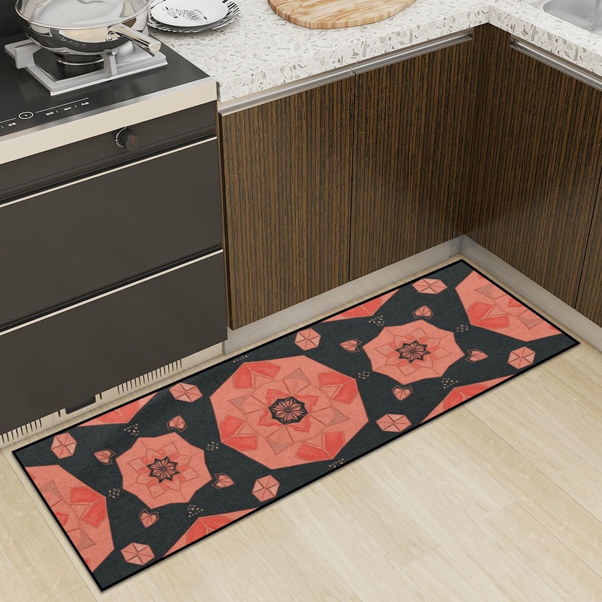 Kitchen Area Rug for Floor NonSlip Washable 41cameliav2aop