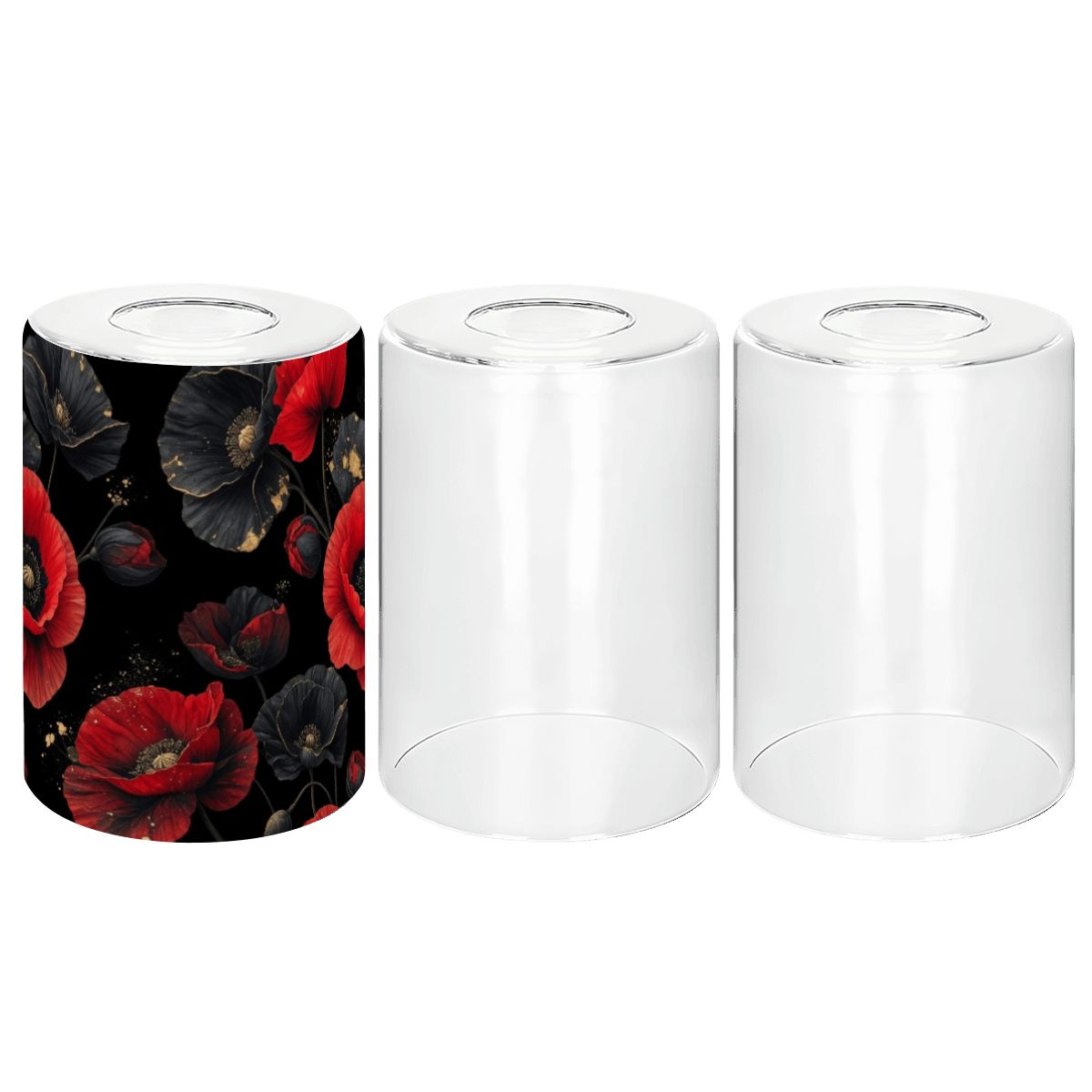 Cylindrical Glass Lampshade 3 pcs 42makiv2aop