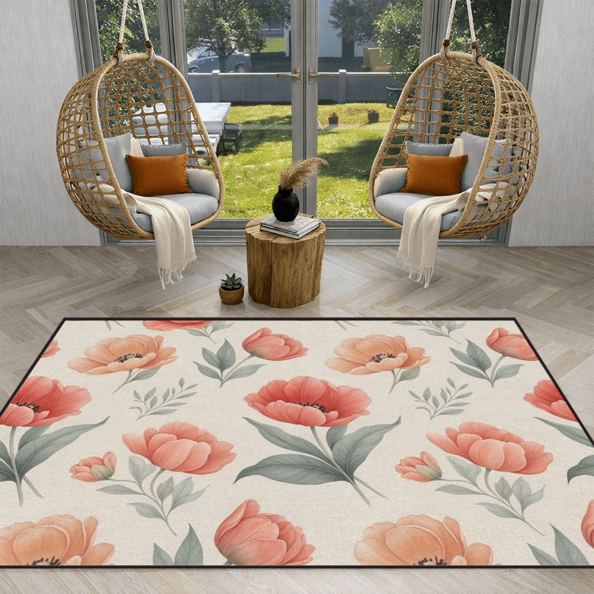 Tulipany Peach — Large area rug