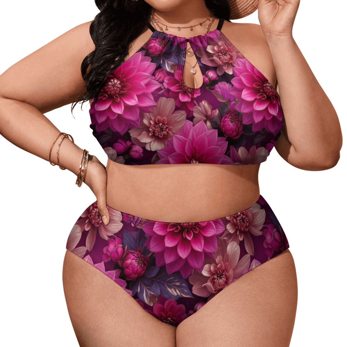 Dalie Fuksja — Swimwear
