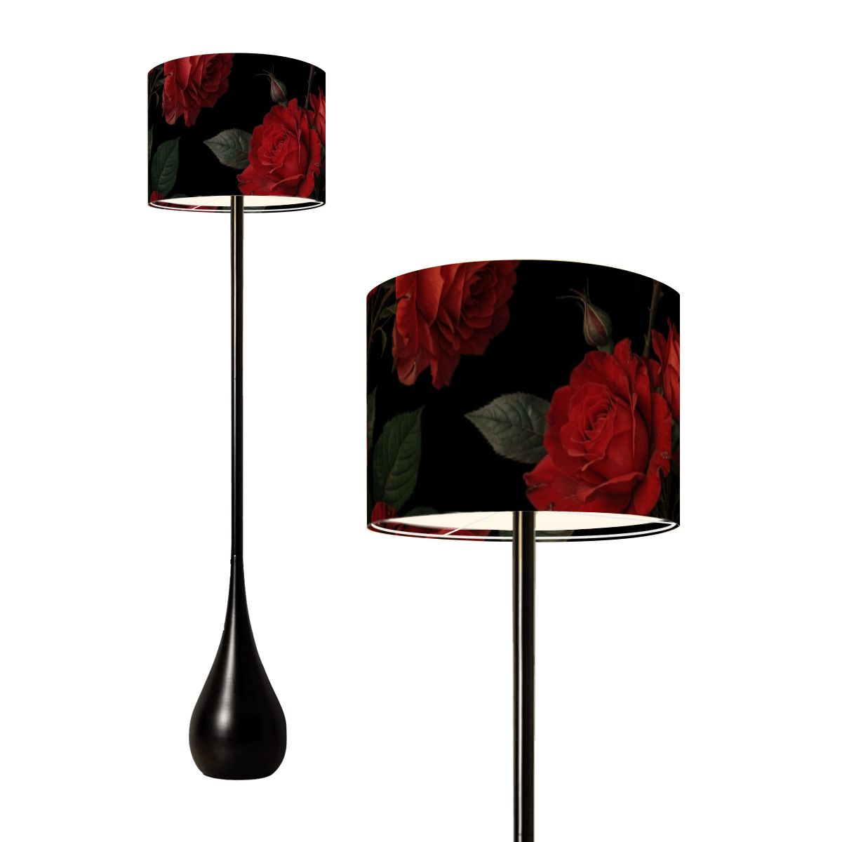 Teardrop Shaped Floor Lamp 12rozeczerwoneaop