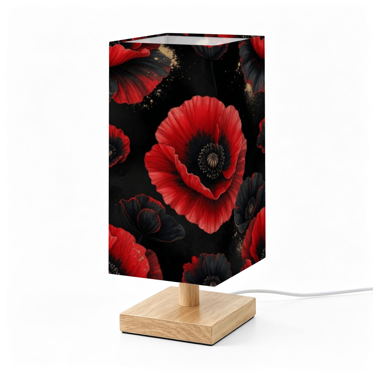 Maki Noir — Lampa stołowa kwadratowa