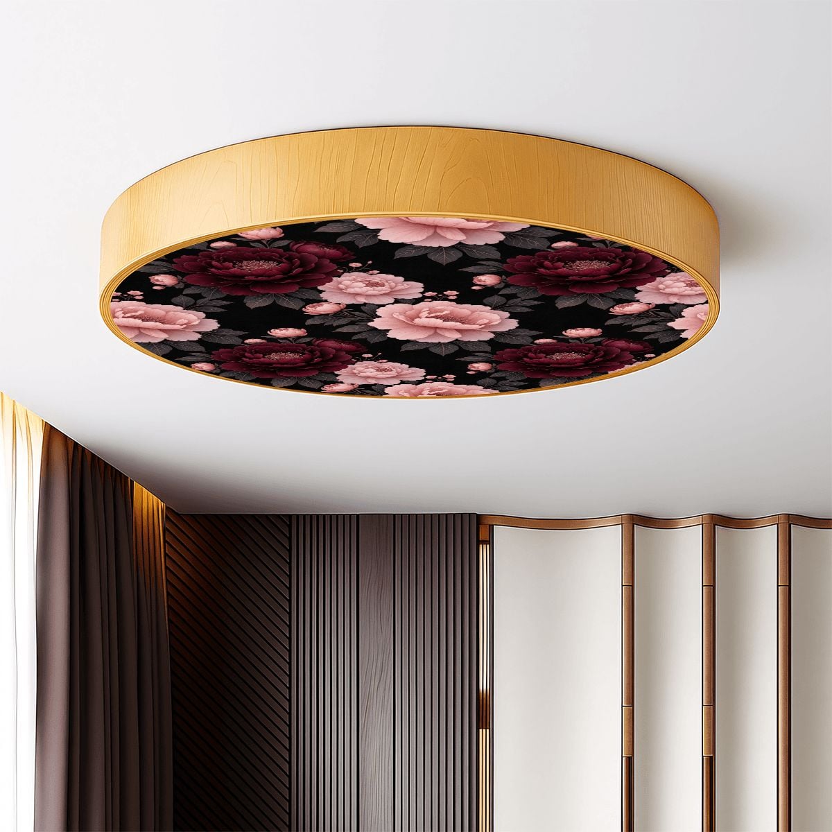 Flush Mount Ceiling Light 01peoniegardenaop