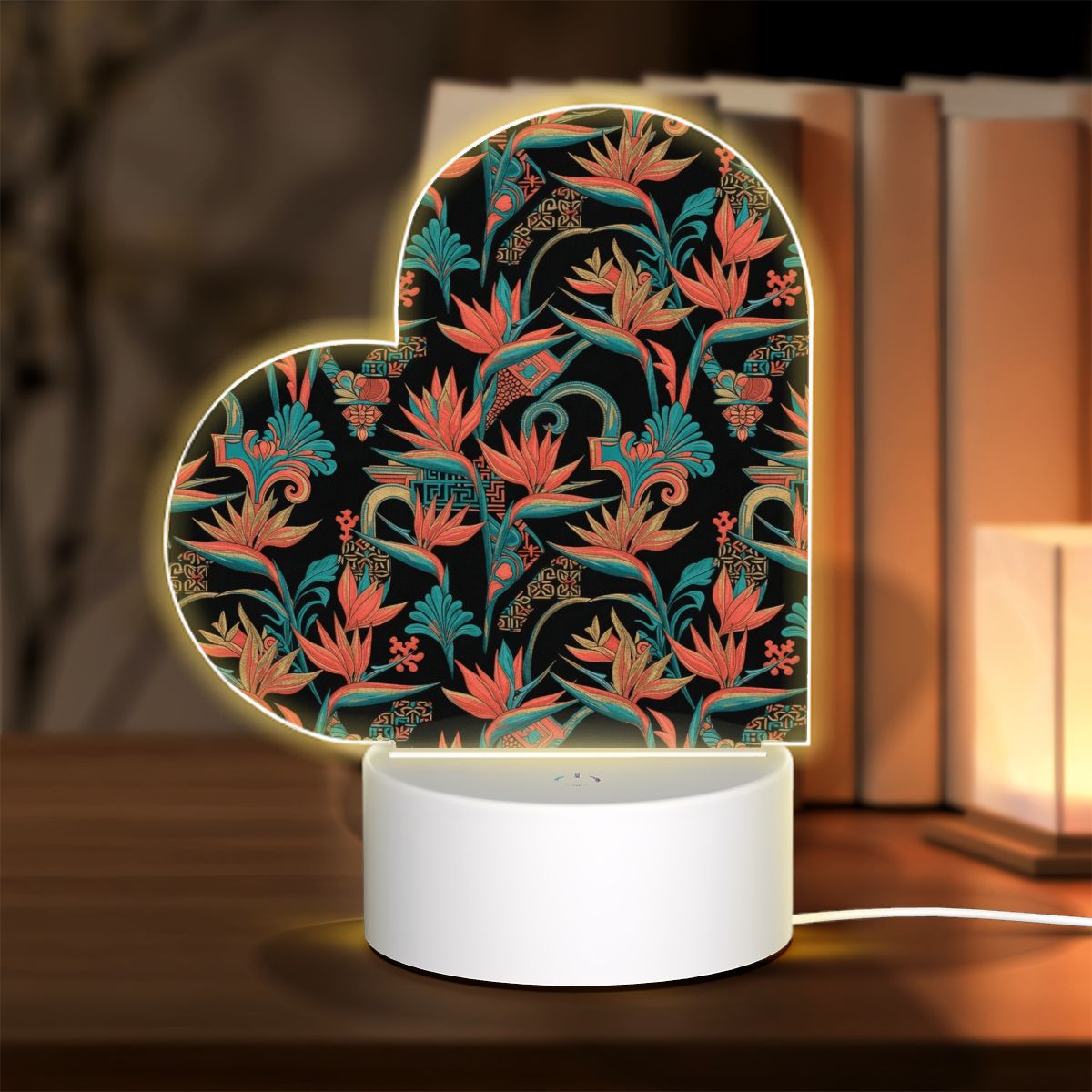 Heart Acrylic Night Light 50rajskiptakv2aop