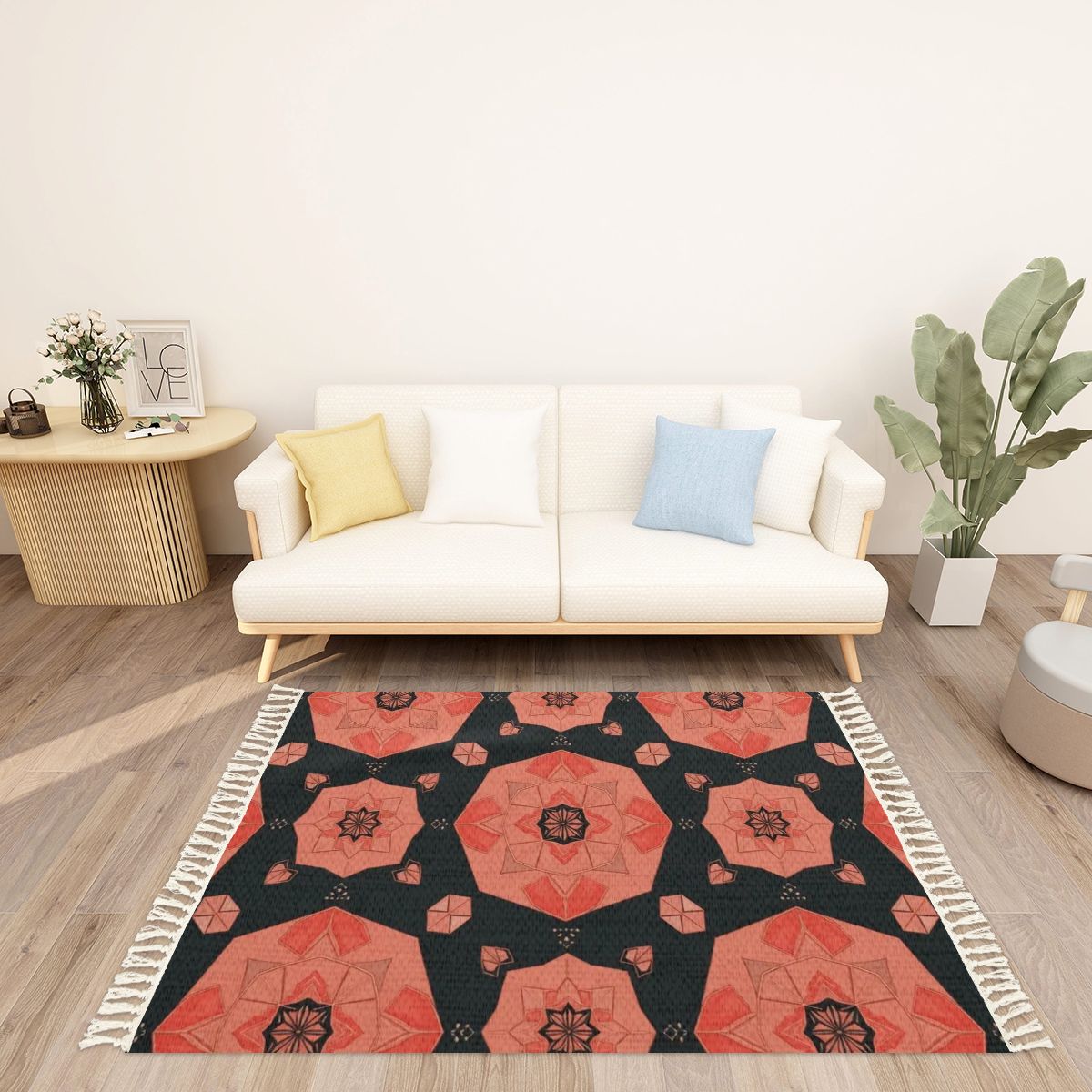 Camelia — Rug with tassels