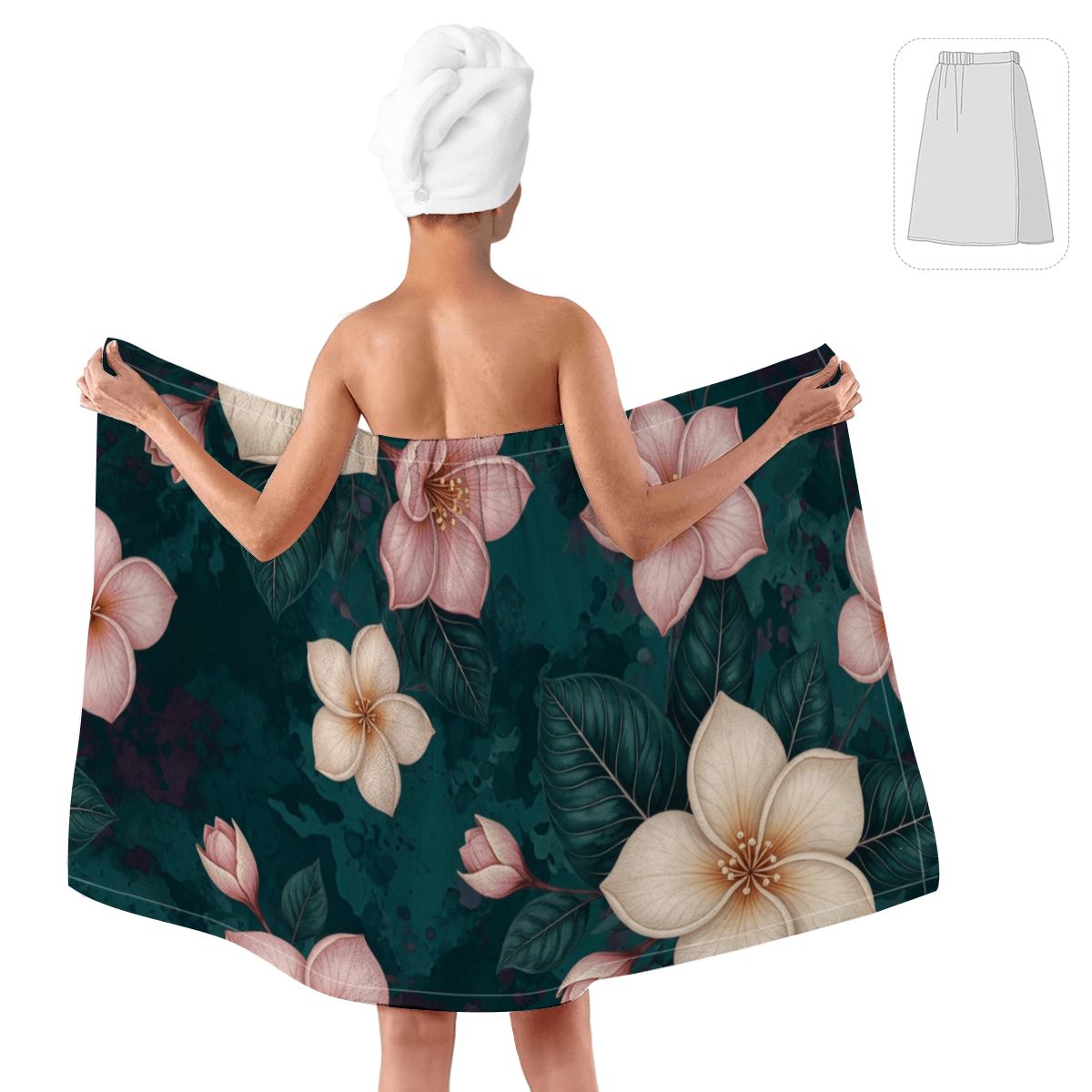 Wrap Towel for Women 10plumeriatropikaop