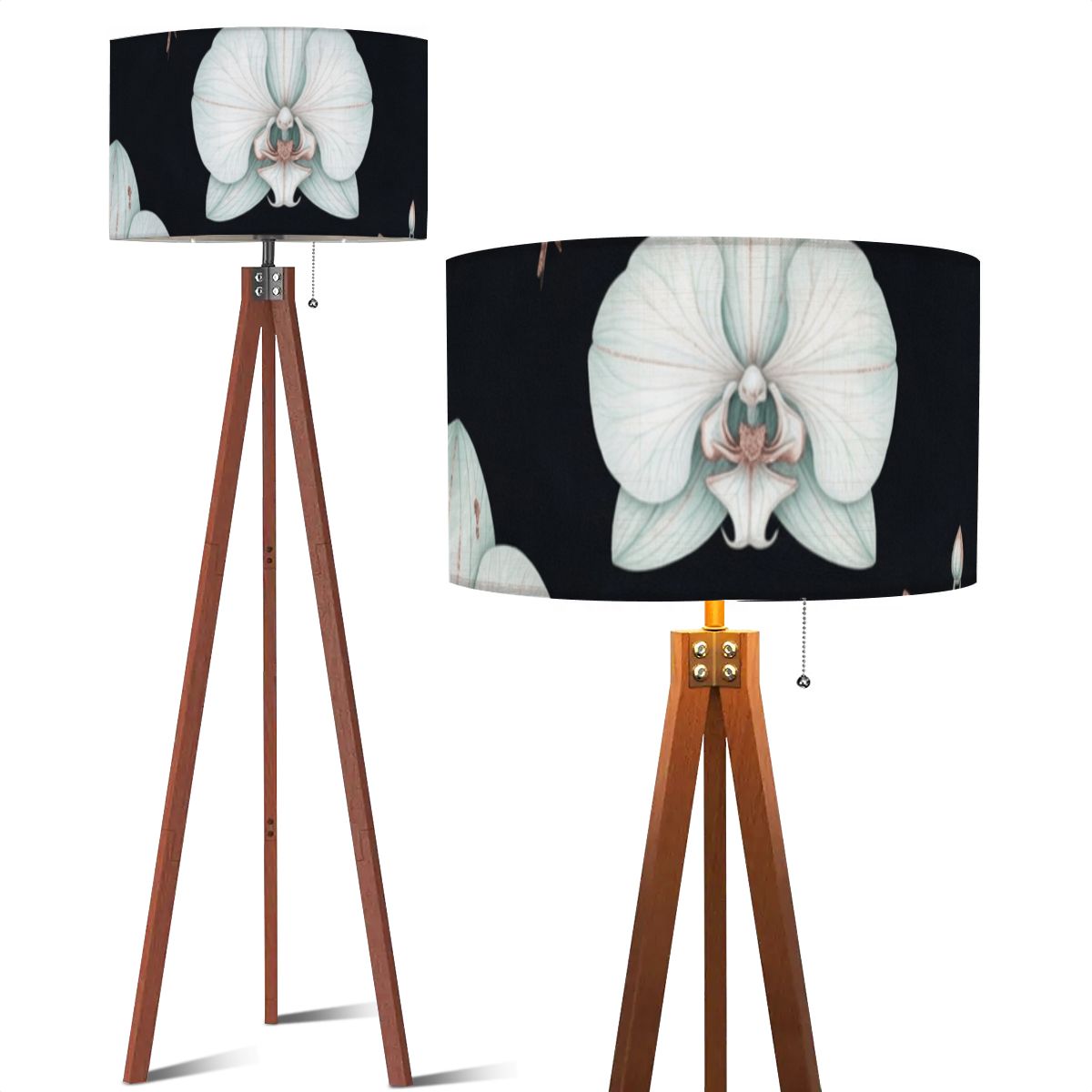 Orchidee Noc — Lampa podłogowa na trójnogu