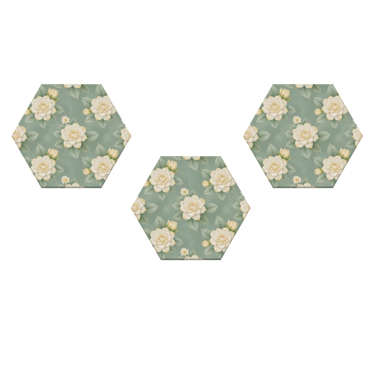 Hexagon Sound Absorbing Panels 3 Pieces 43gardeniev2aop