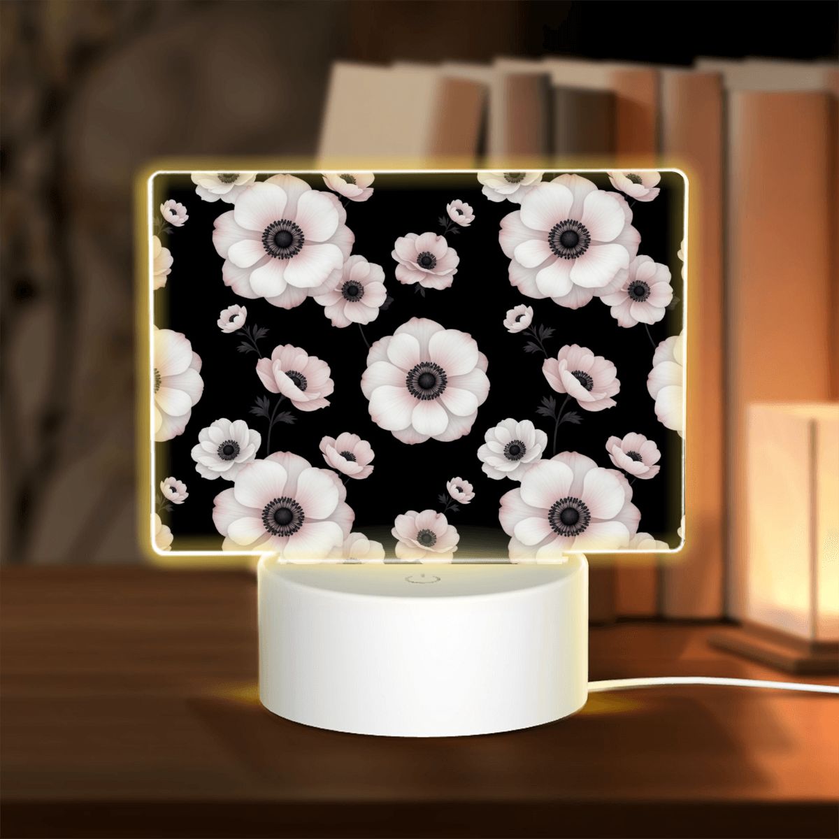 Rectangular Acrylic Night Light 21anemonynoiraop