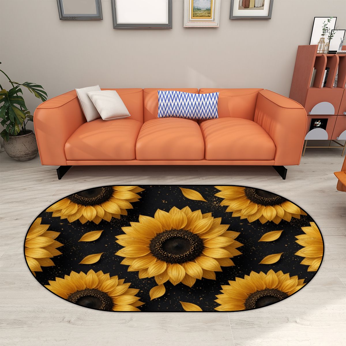 Sloneczniki — Round rug