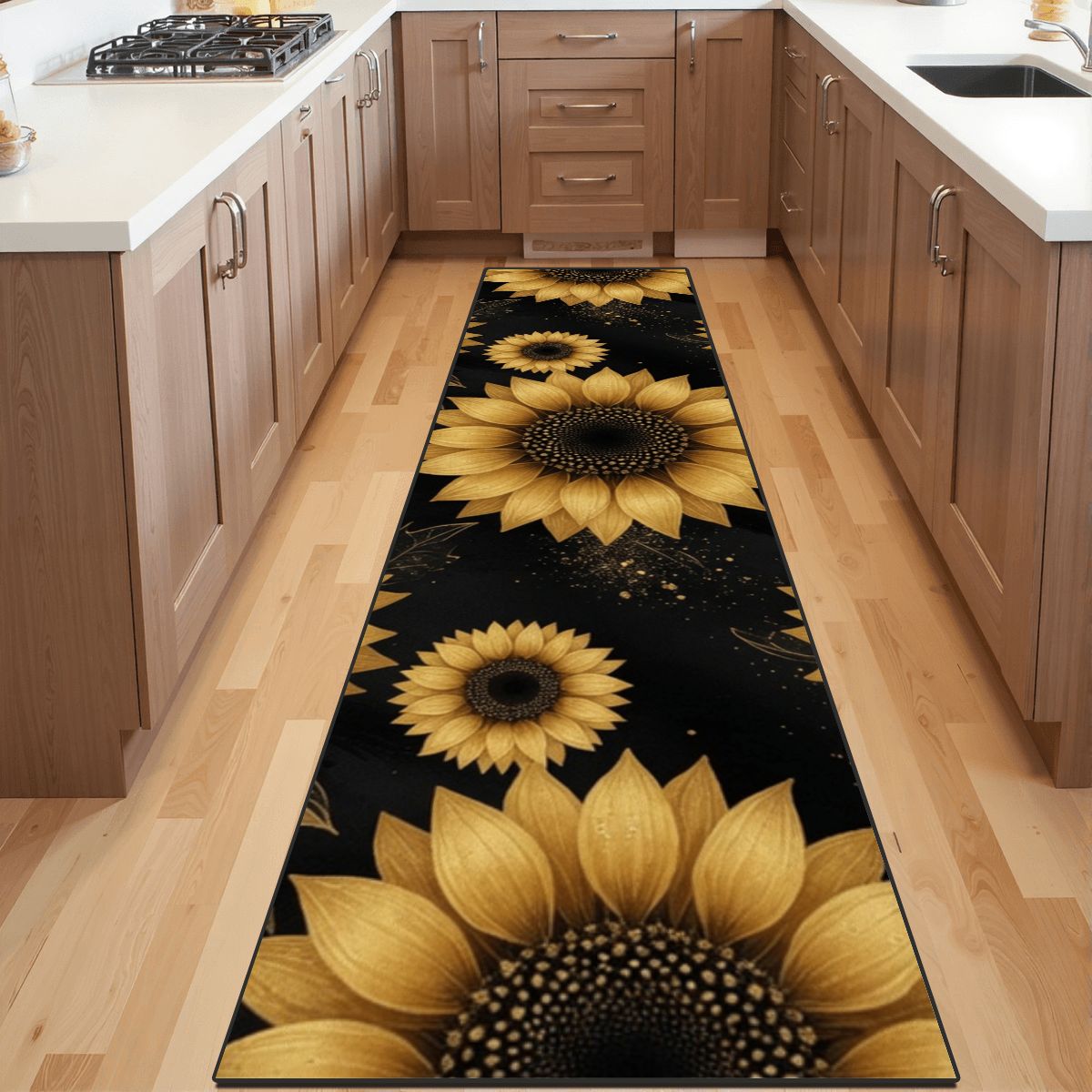 Runner Rug 24"x96" 22slonecznikigoldaop