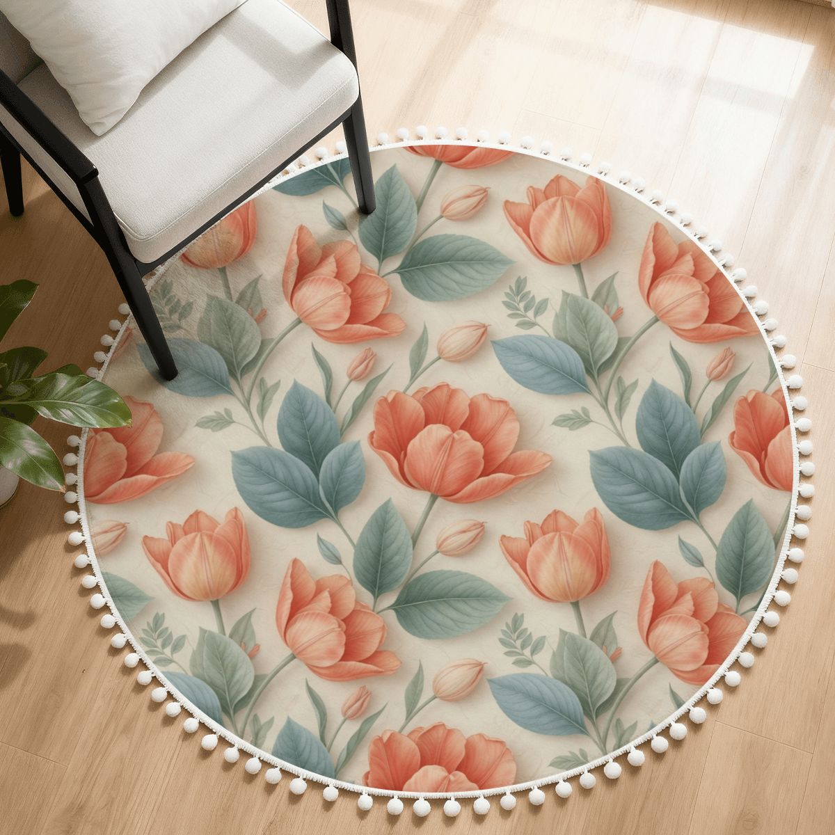 Tulipany — Round rug