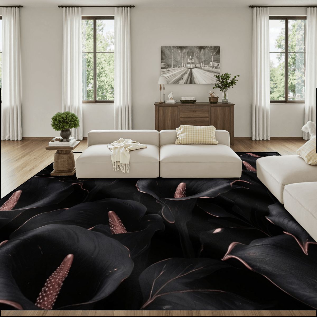 Large Area Rug Floor Carpet (4:3) 30kalienoirv2aop