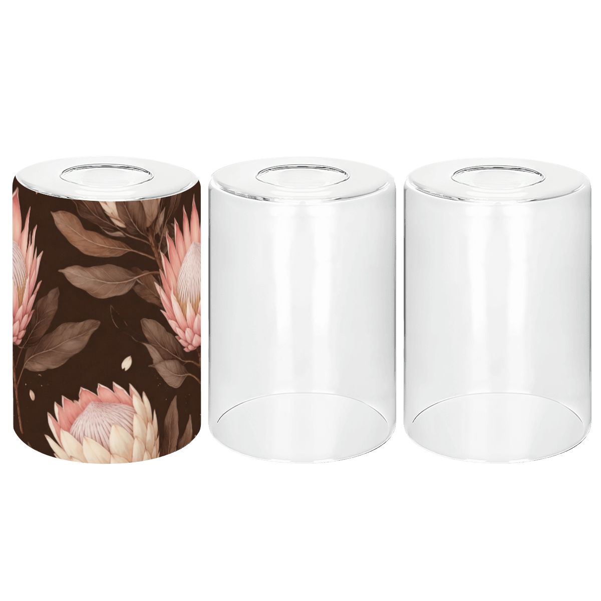 Cylindrical Glass Lampshade 3 pcs 20proteaespressoaop
