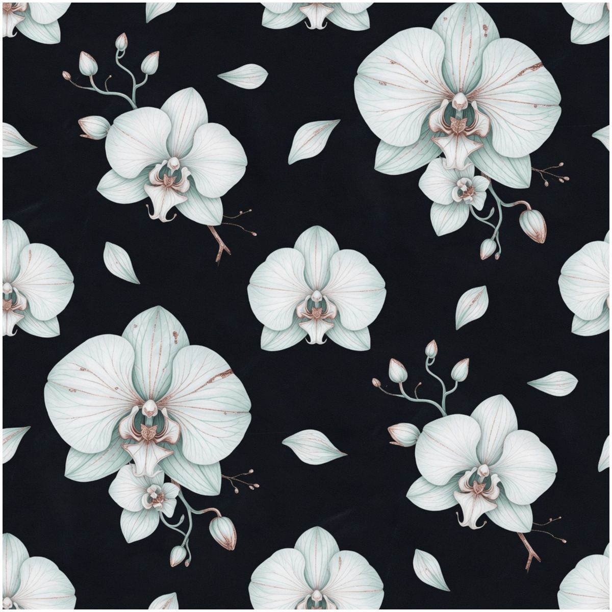 Orchidee Noc — Shaped rug
