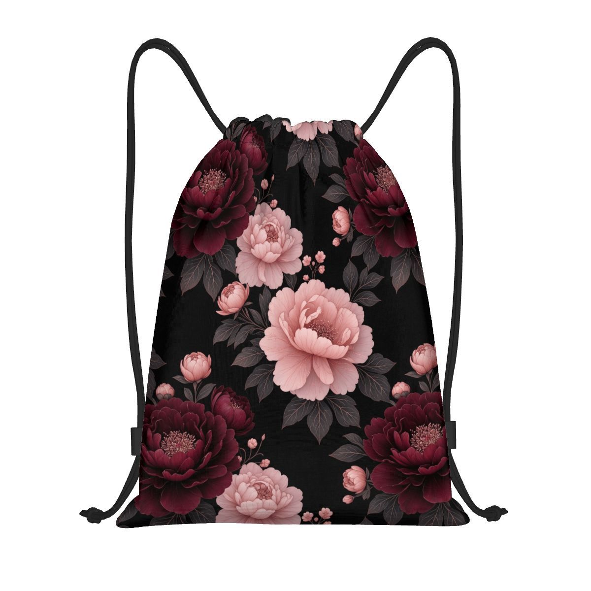 Peonie Garden — Drawstring bag