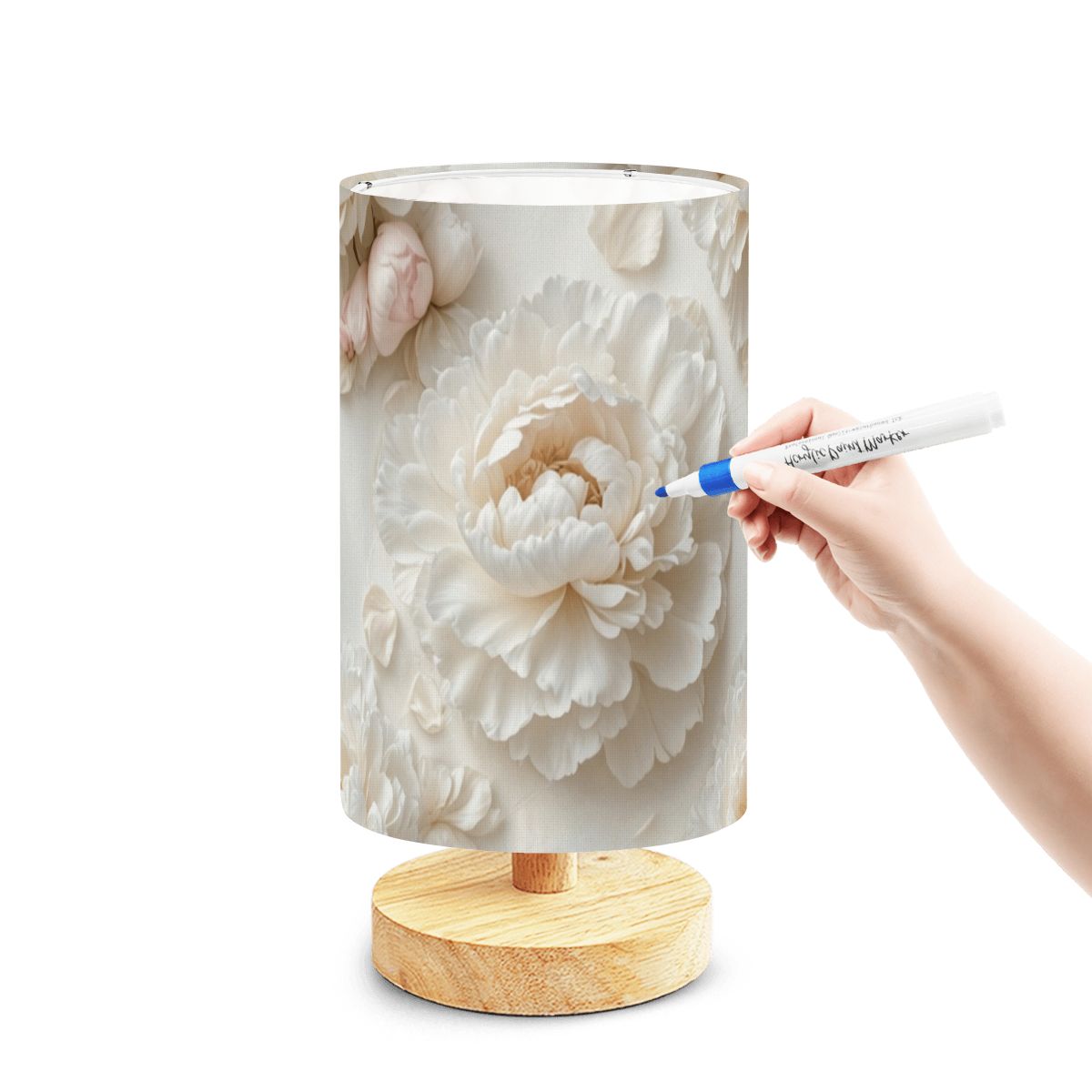 DIY Paintable Table Lamp (Made in USA) 36peoniebialav2aop