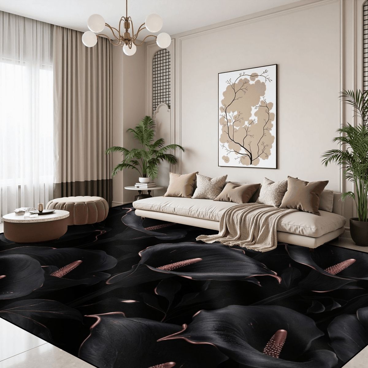 Kalie Noir — Large area rug