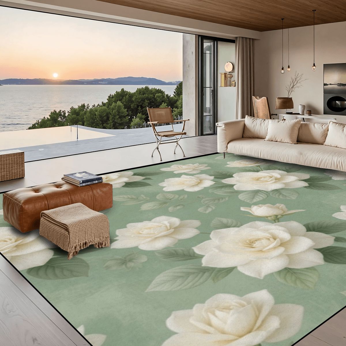 Gardenie Sage — Large area rug