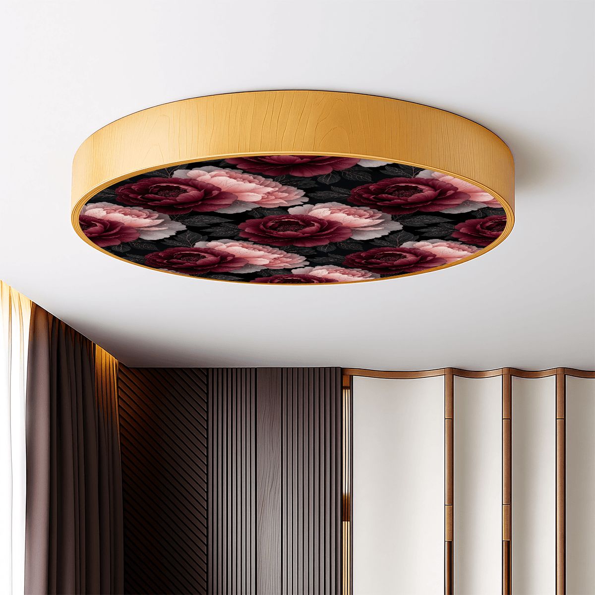 Flush Mount Ceiling Light 26peoniegardenv2aop