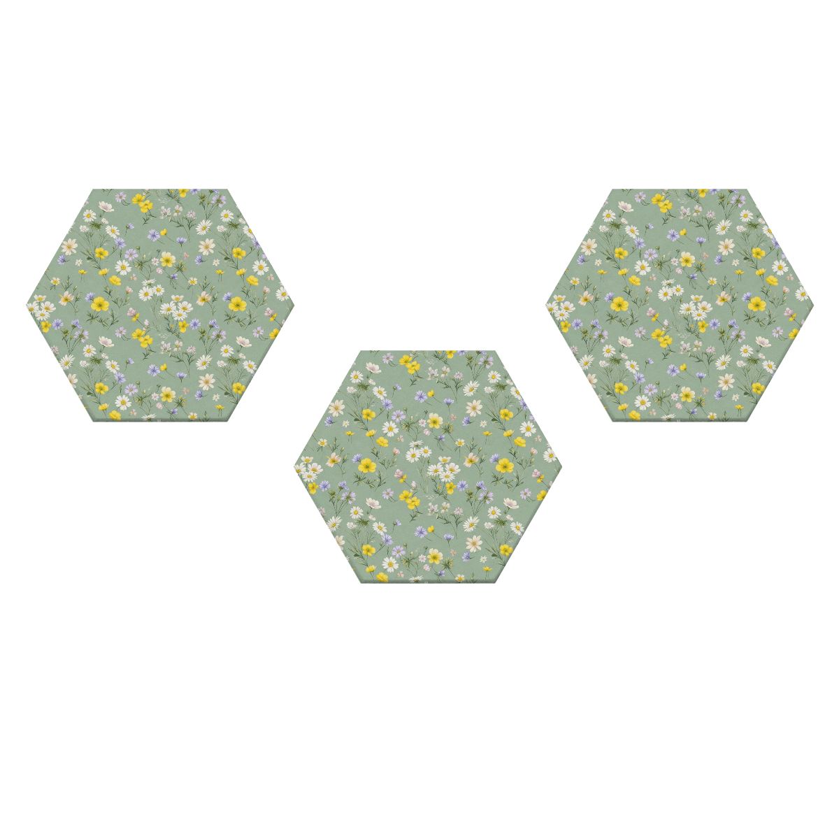 Hexagon Sound Absorbing Panels 3 Pieces 49lackav2aop