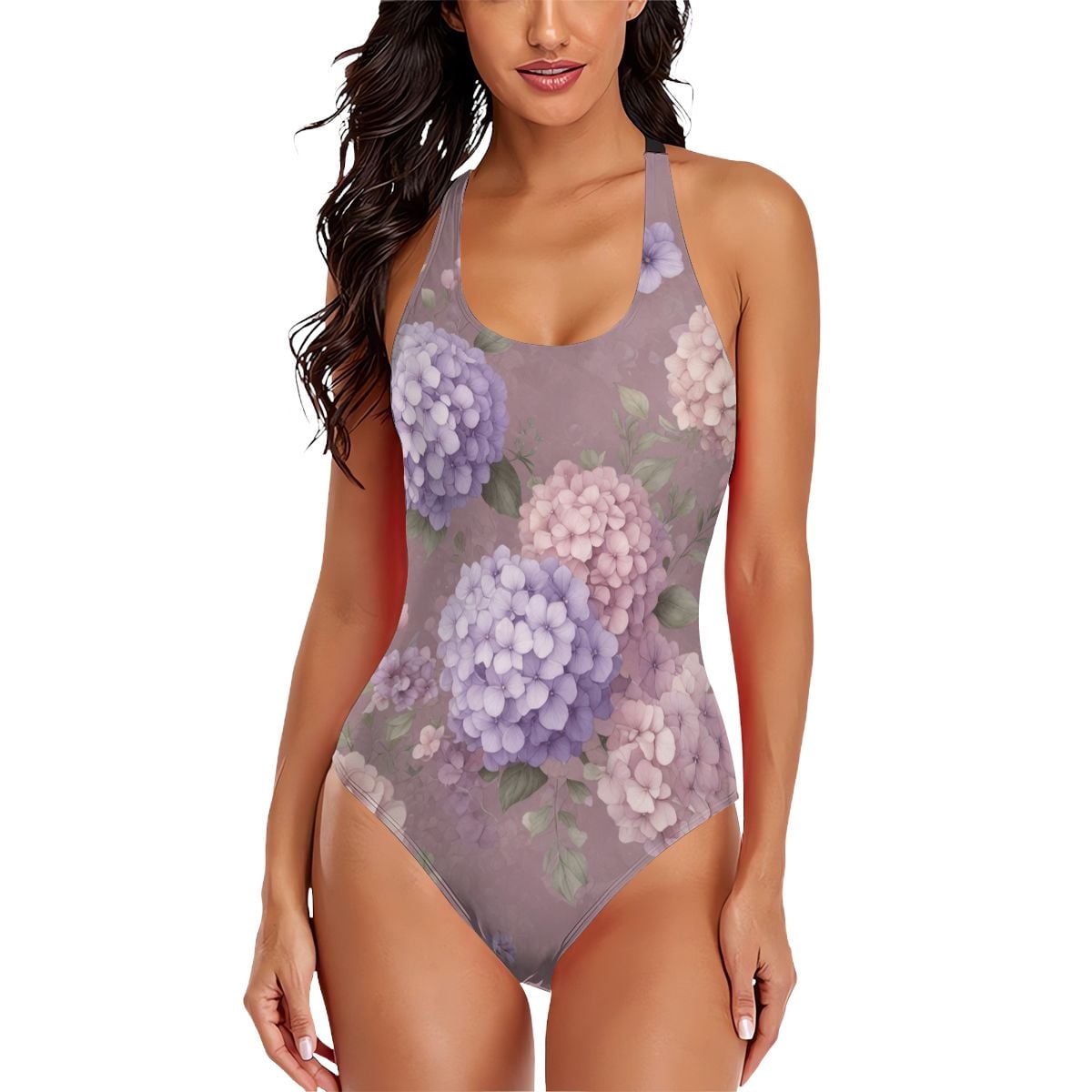 Hortensje Lawenda Ao — Swimwear