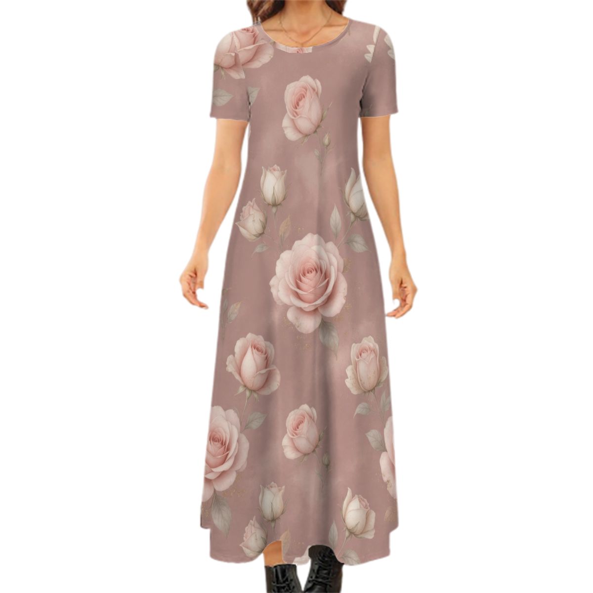 Roze Blush — Sukienka maxi