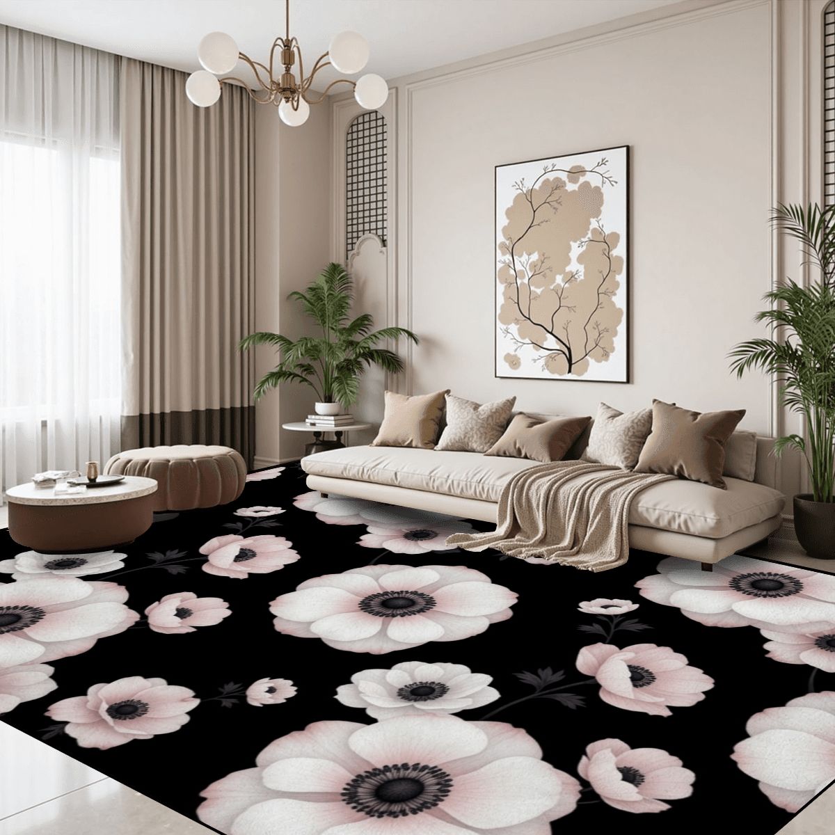 Large Area Rug Floor Carpet (7:5) 21anemonynoiraop