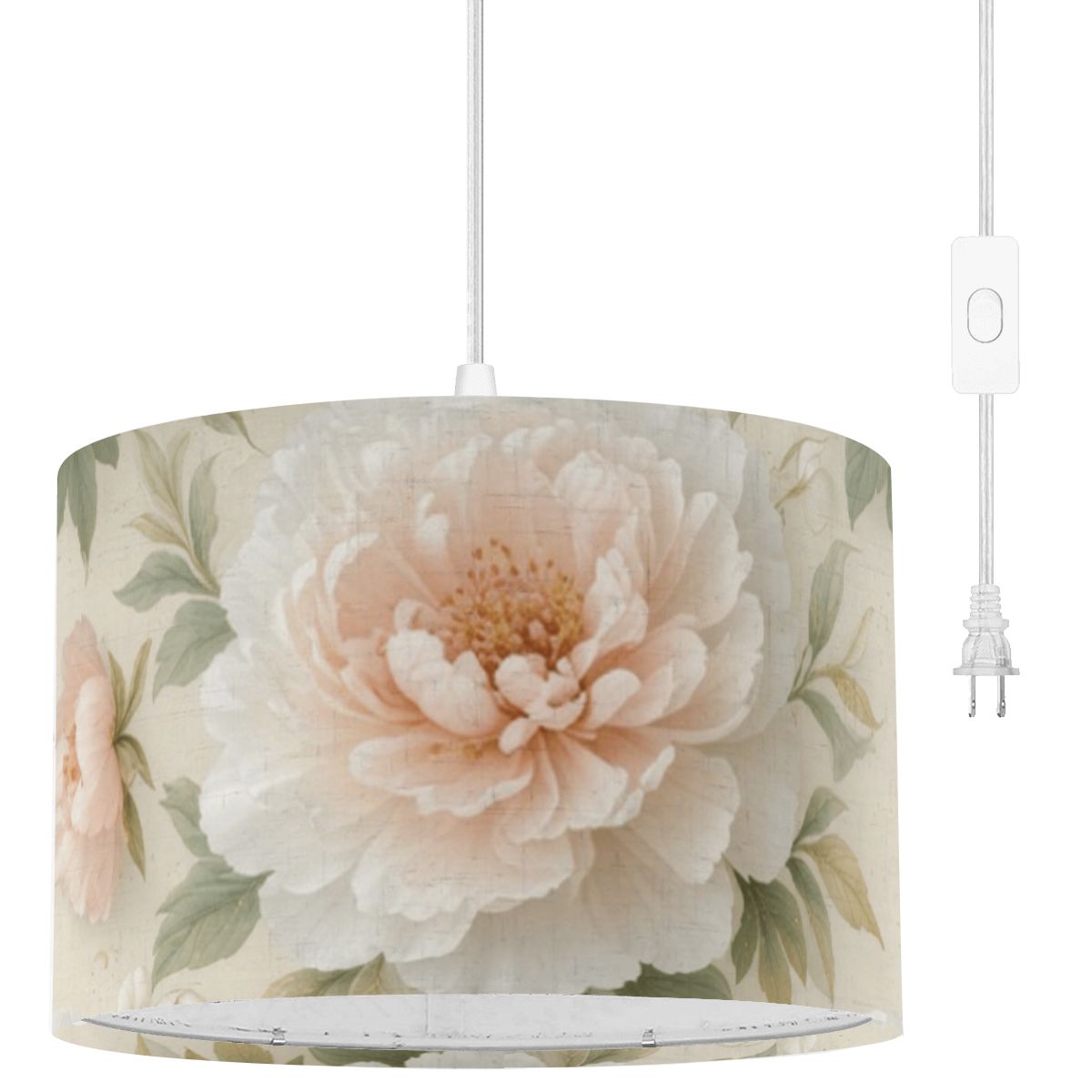 Peonie Biala — Chandelier