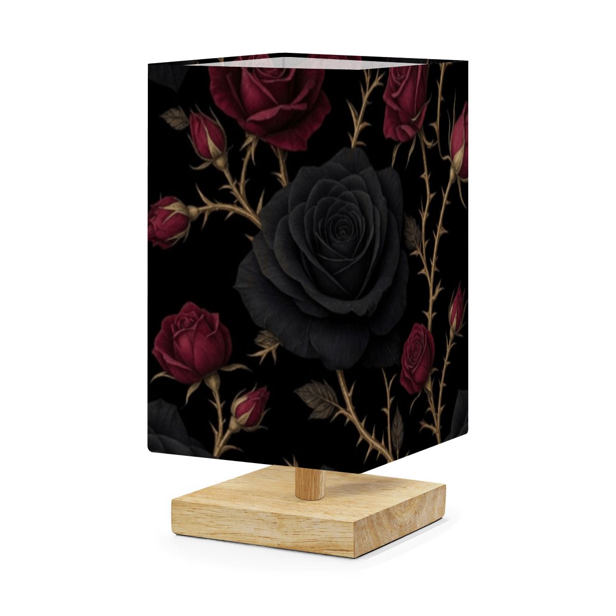 Noir Rose — Lampa stołowa kwadratowa