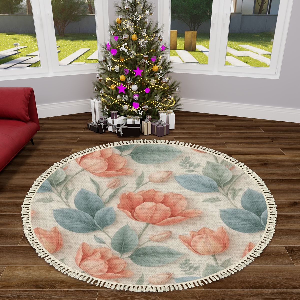 Tulipany — Round rug