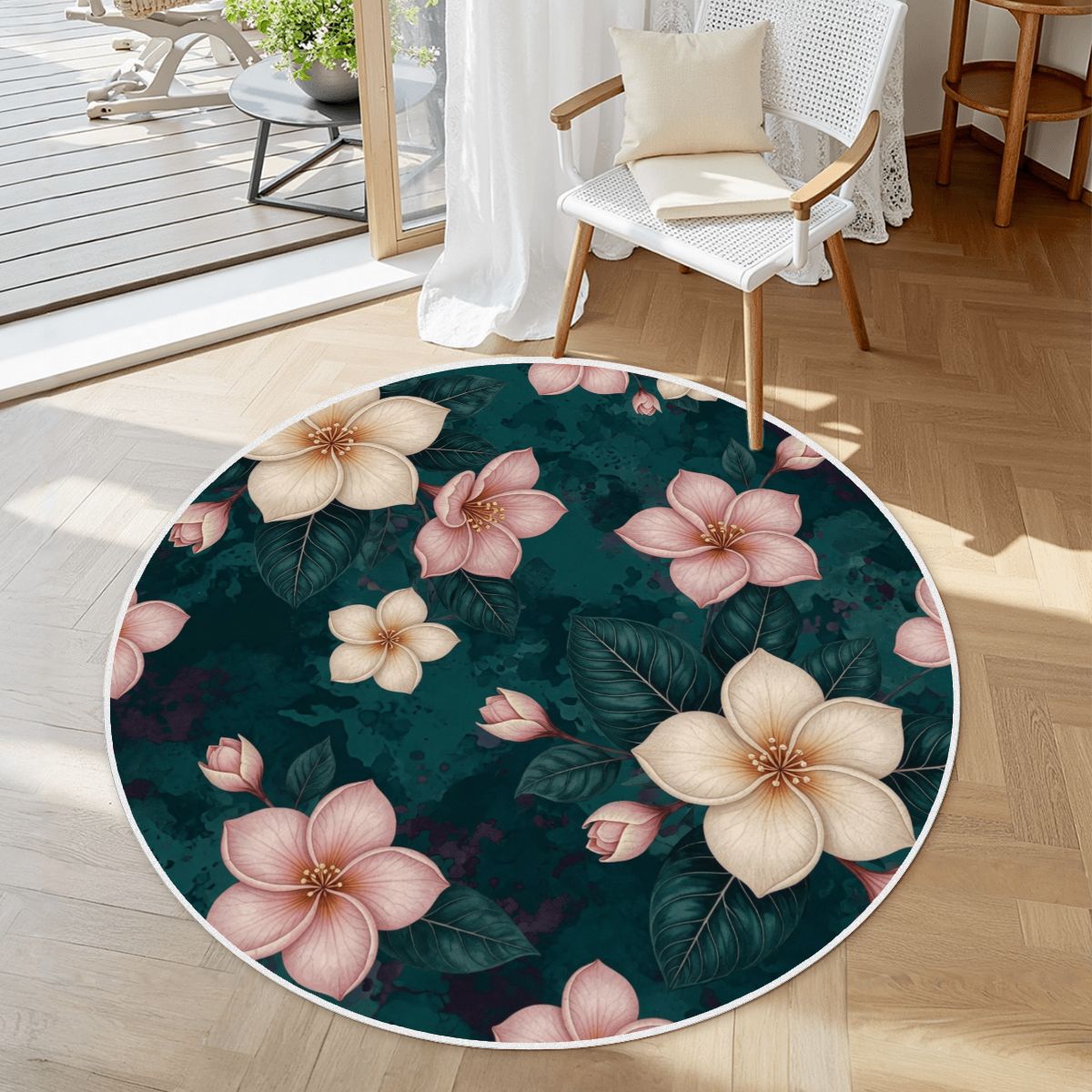 Plumeria Tropik — Dywan okrągły