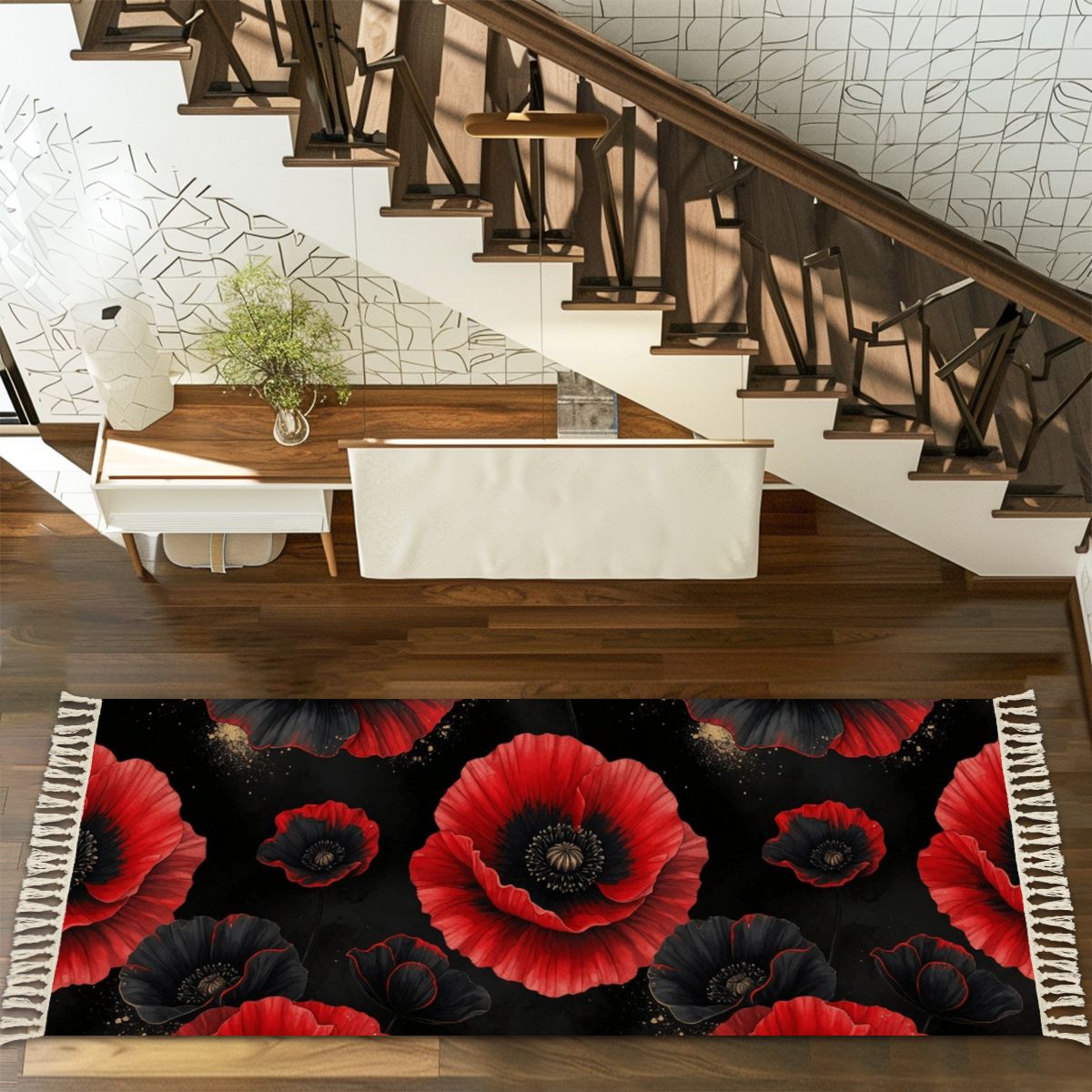 Multiple Sizes Runner Rug with Tassels 17makinoiraop