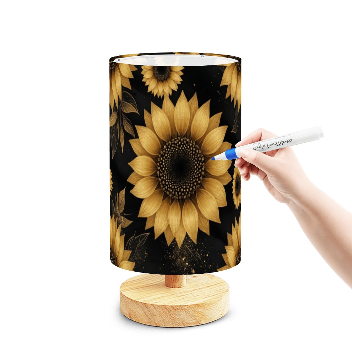 Sloneczniki Gold — Lampa stołowa do malowania