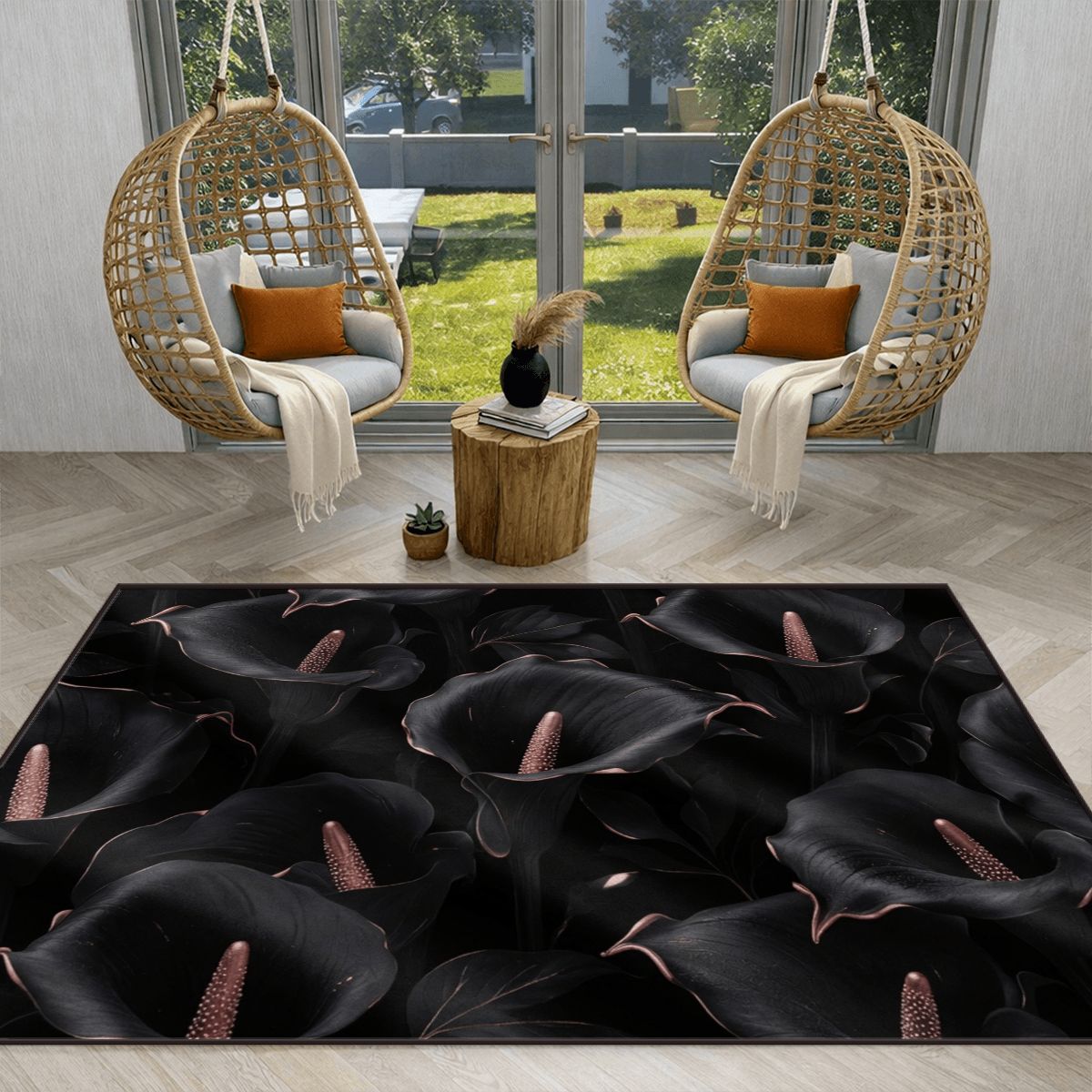 Kalie Noir — Large area rug