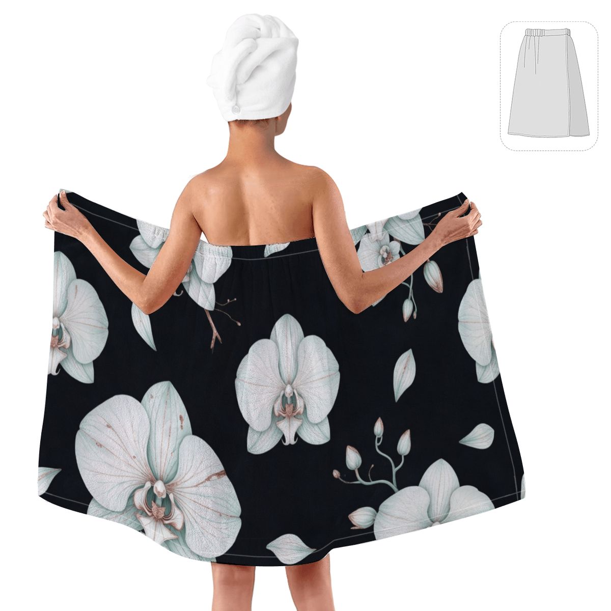 Wrap Towel for Women 03orchideenocaop