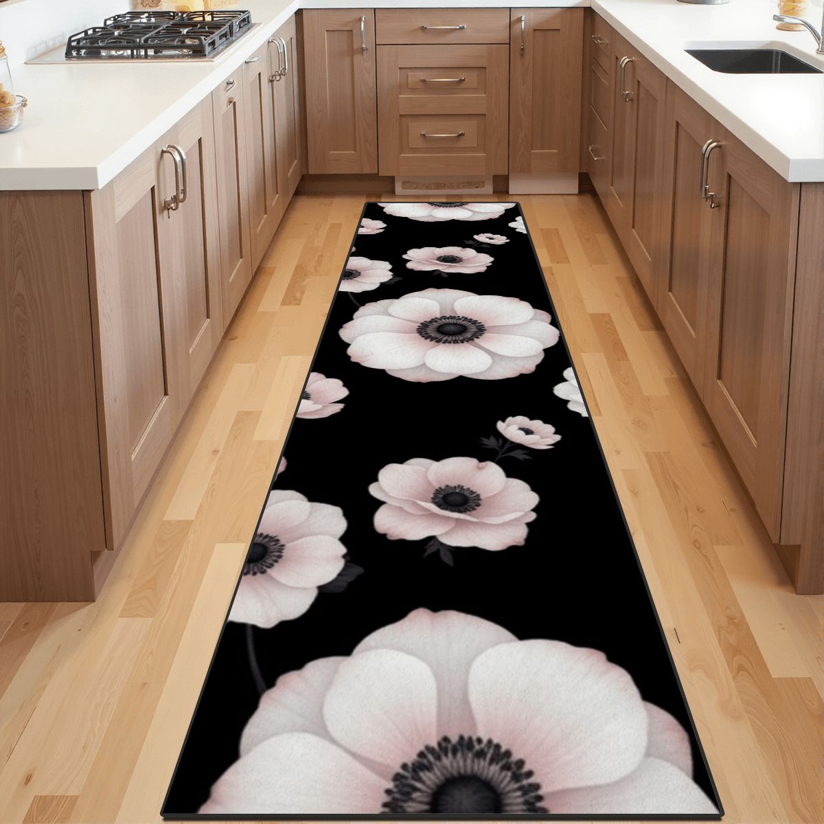 Runner Rug 24"x96" 21anemonynoiraop